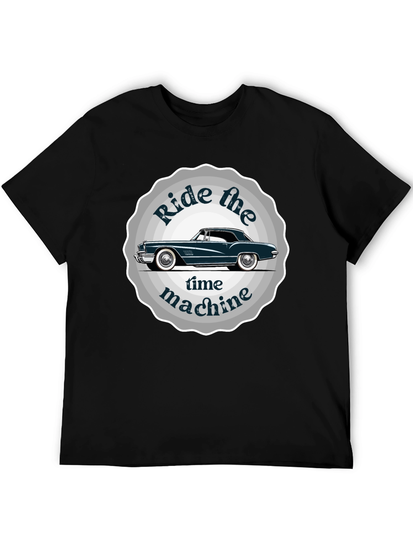 Ride the Time Machine Classic Car Graphic Tee