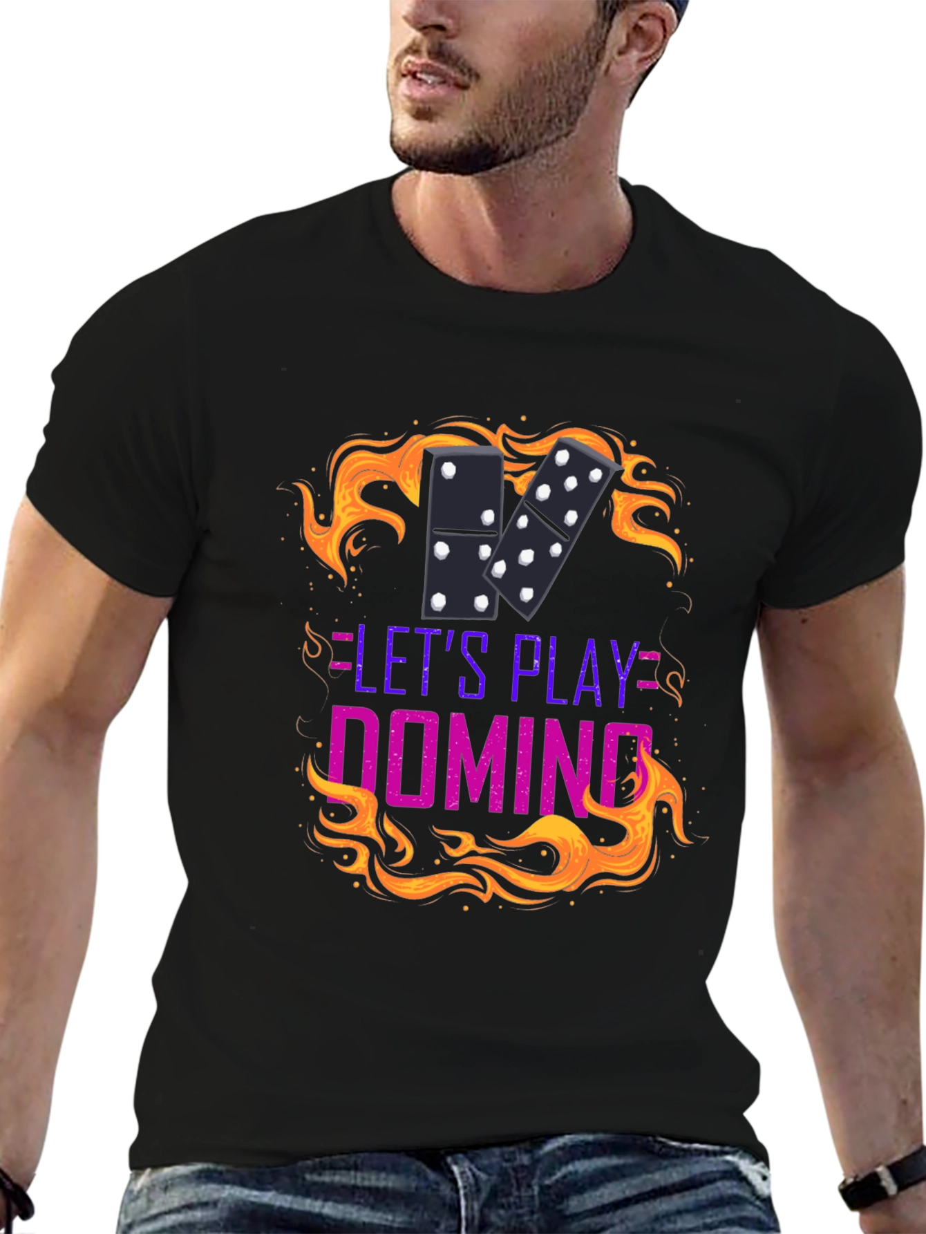 Domino Game T-Shirt - Lets Play Domino!