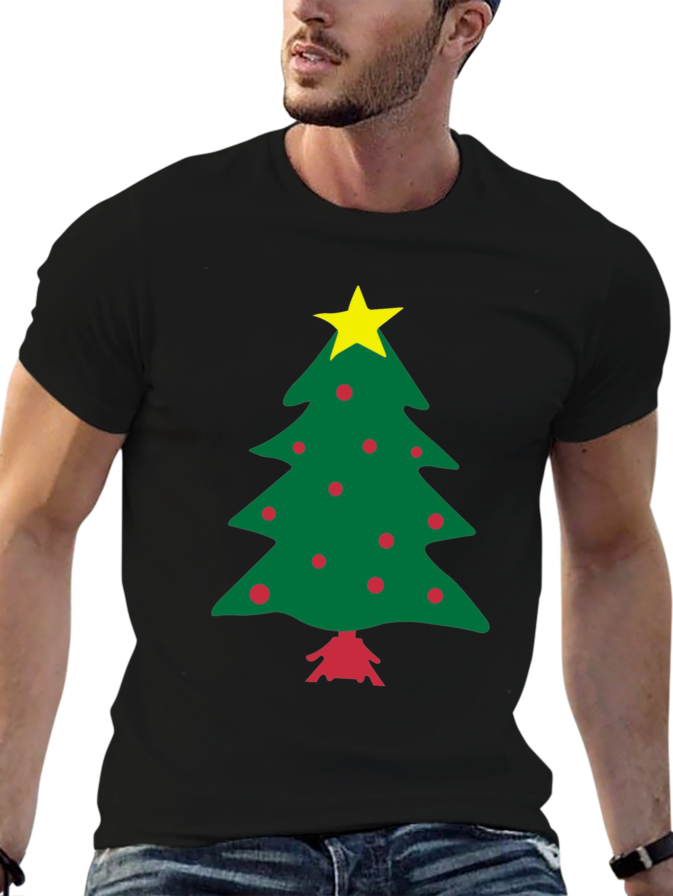 Festive Christmas Tree Graphic Tee