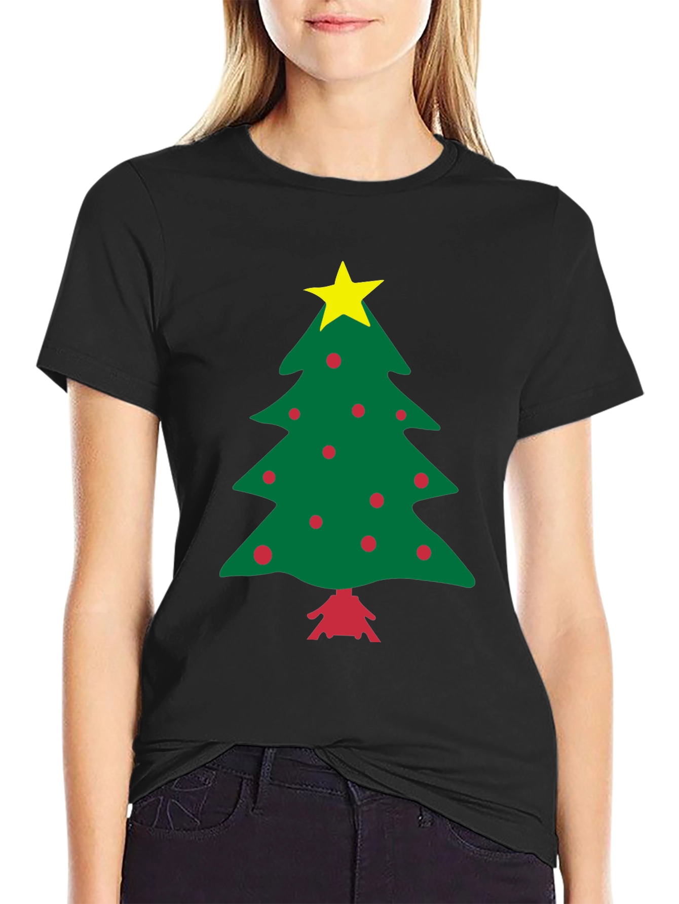 Festive Christmas Tree Graphic Tee