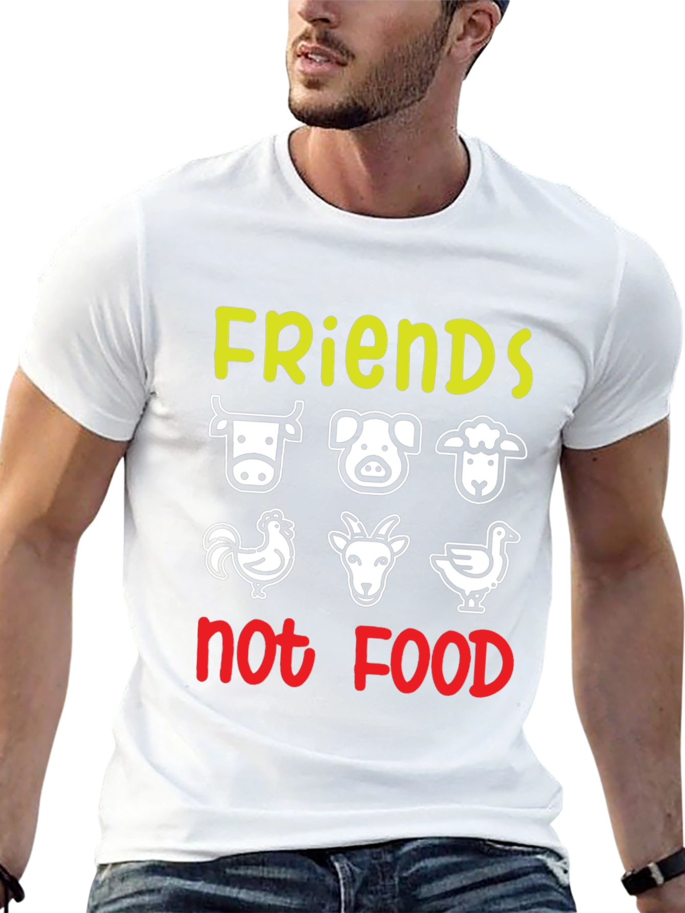 Vegan Friends Not Food T-Shirt