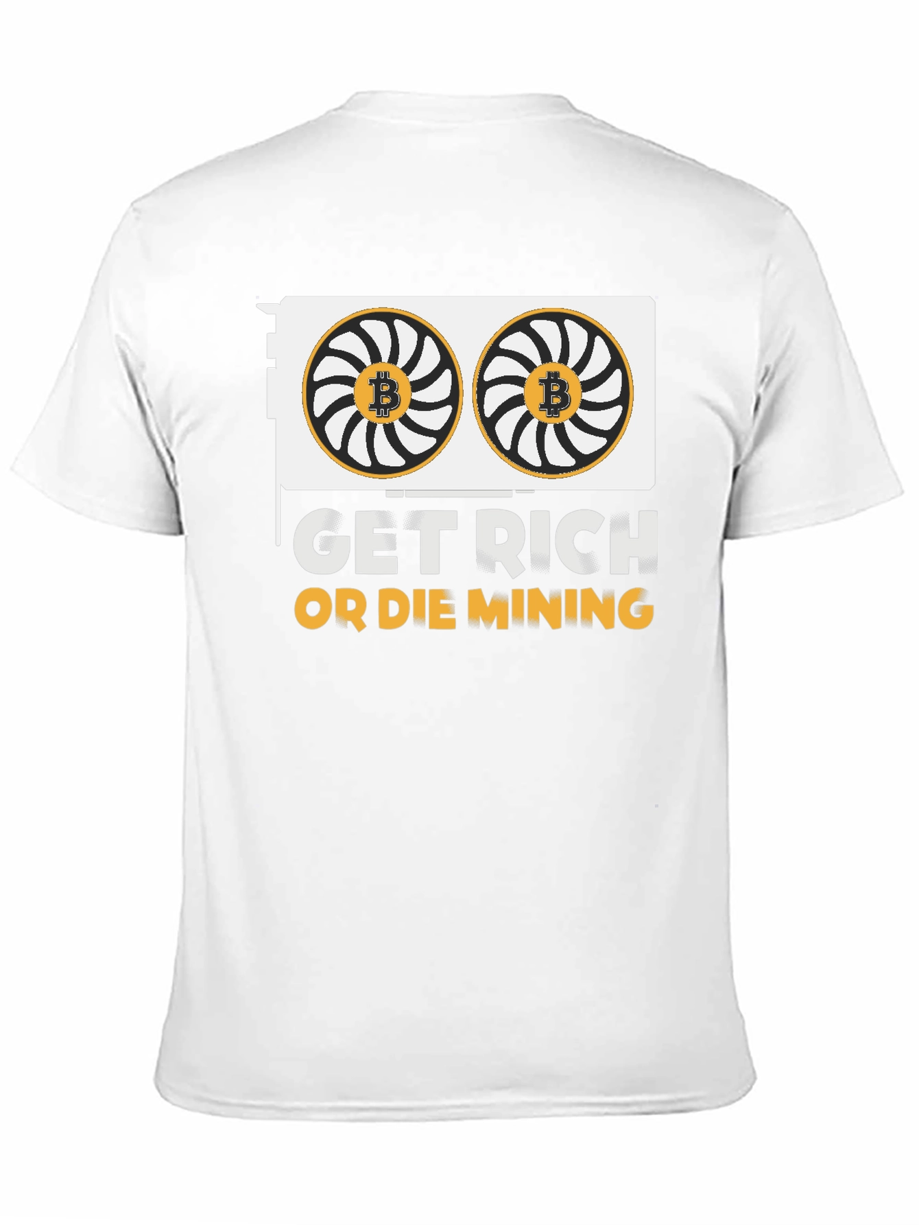 Get Rich Or Die Mining Crypto Black T-Shirt