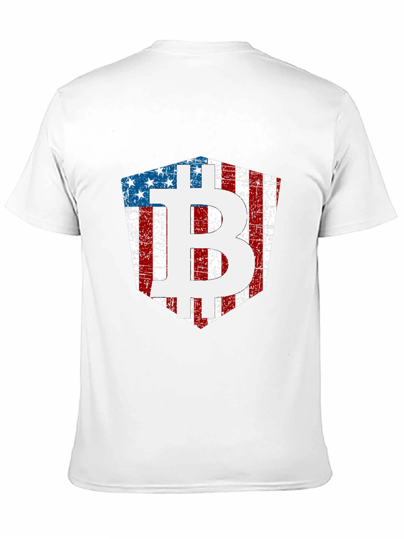 American Flag Bitcoin T-Shirt Crypto Tee