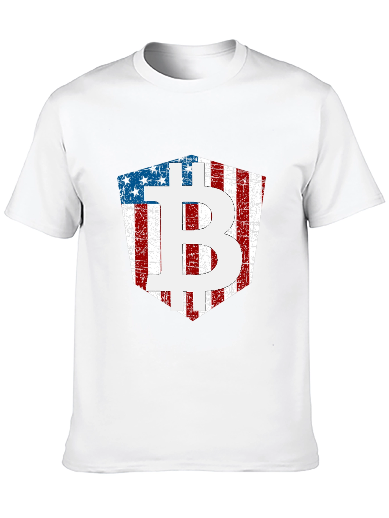 American Flag Bitcoin T-Shirt Crypto Tee