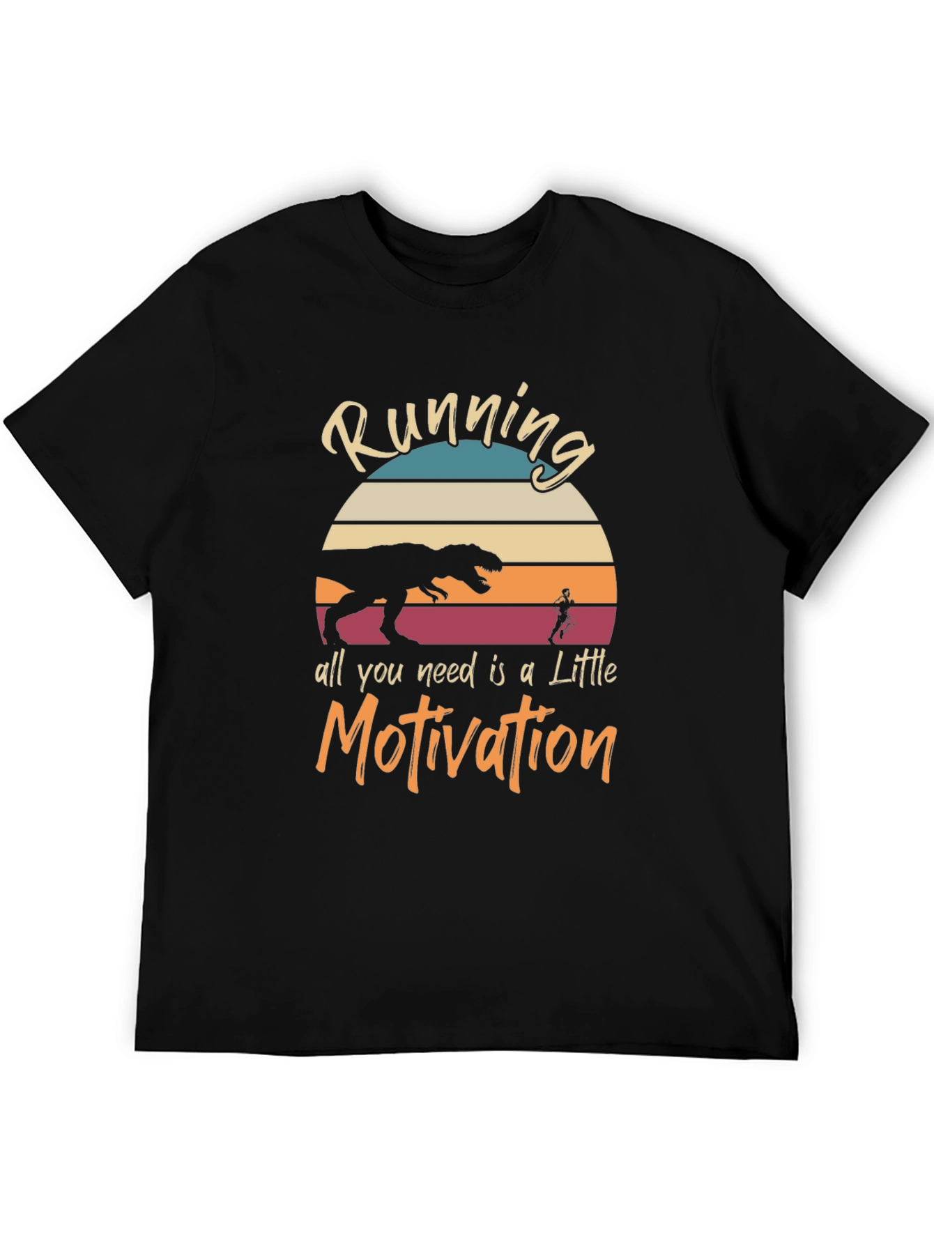 Running Motivation T-Shirt - Dinosaur Chaser