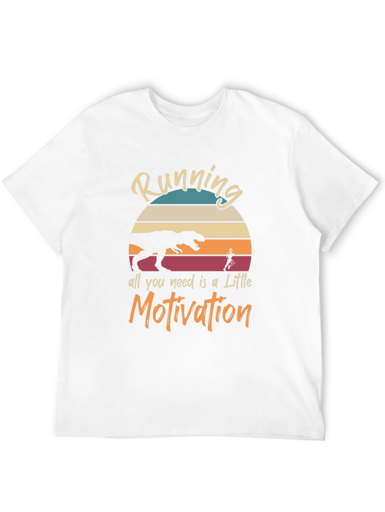 Running Motivation T-Shirt - Dinosaur Chaser