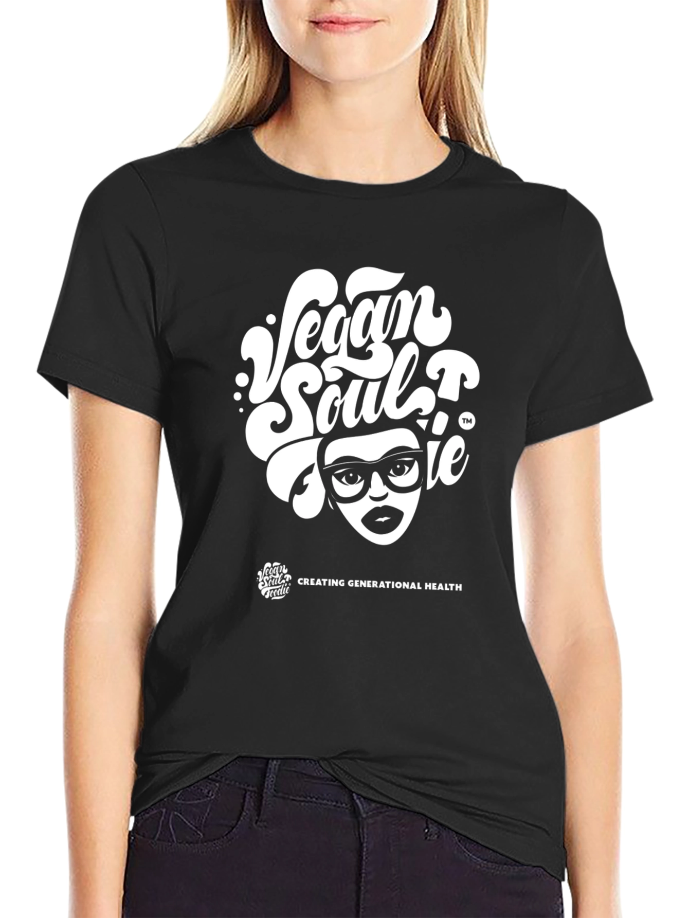 Vegan Soul T-Shirt - Black Graphic Tee