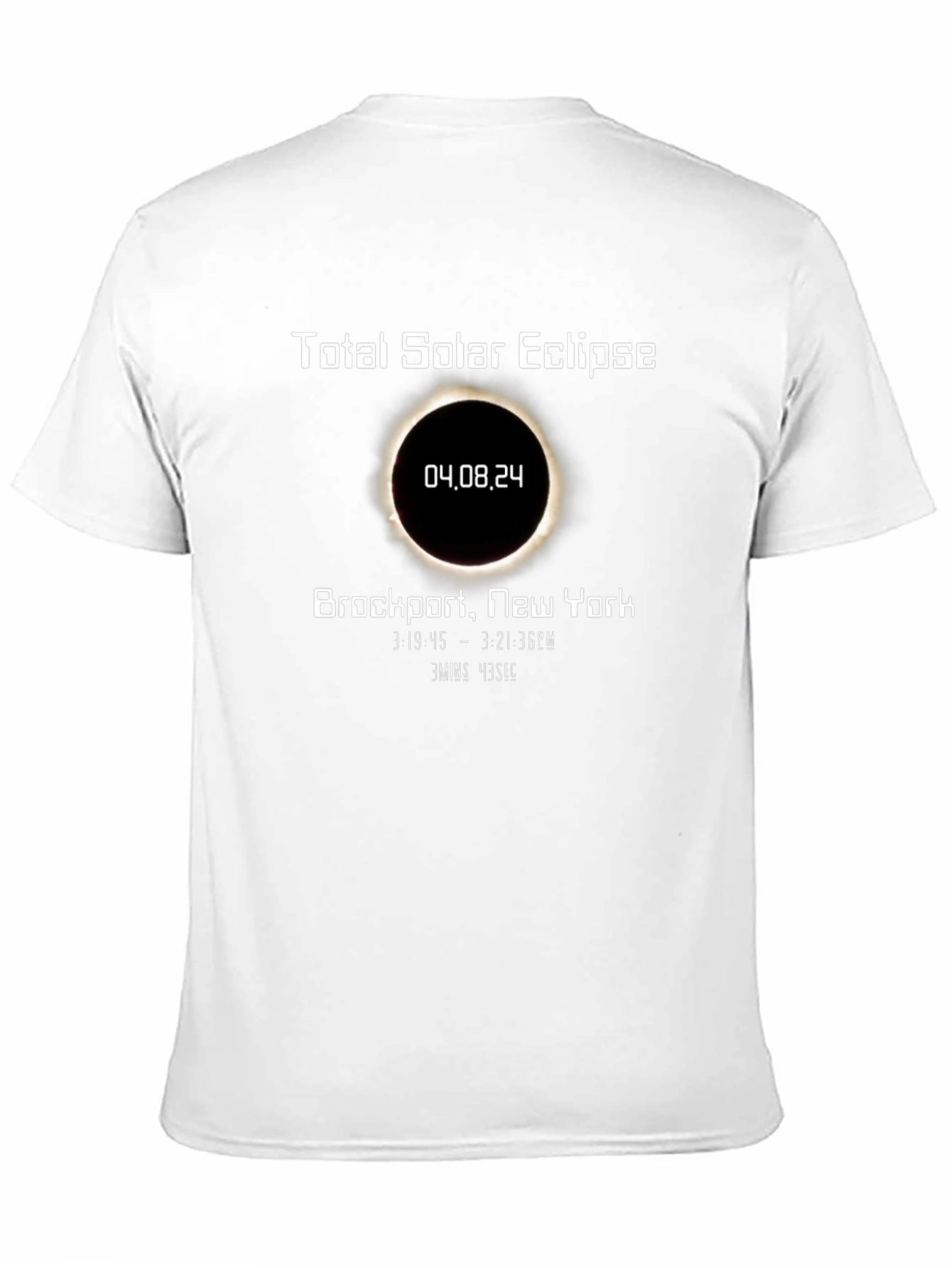 Total Solar Eclipse 04.08.24 Brockport NY T-Shirt