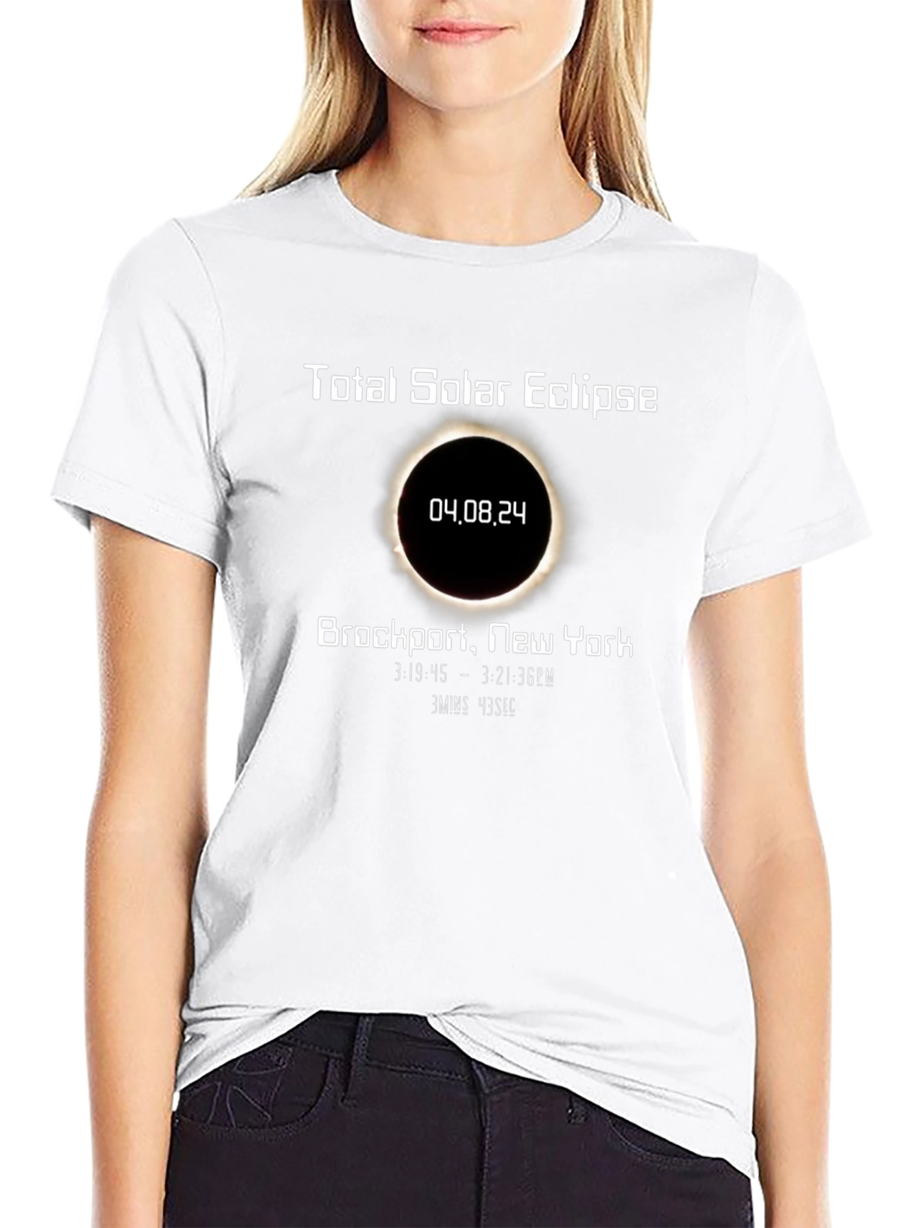 Total Solar Eclipse 04.08.24 Brockport NY T-Shirt