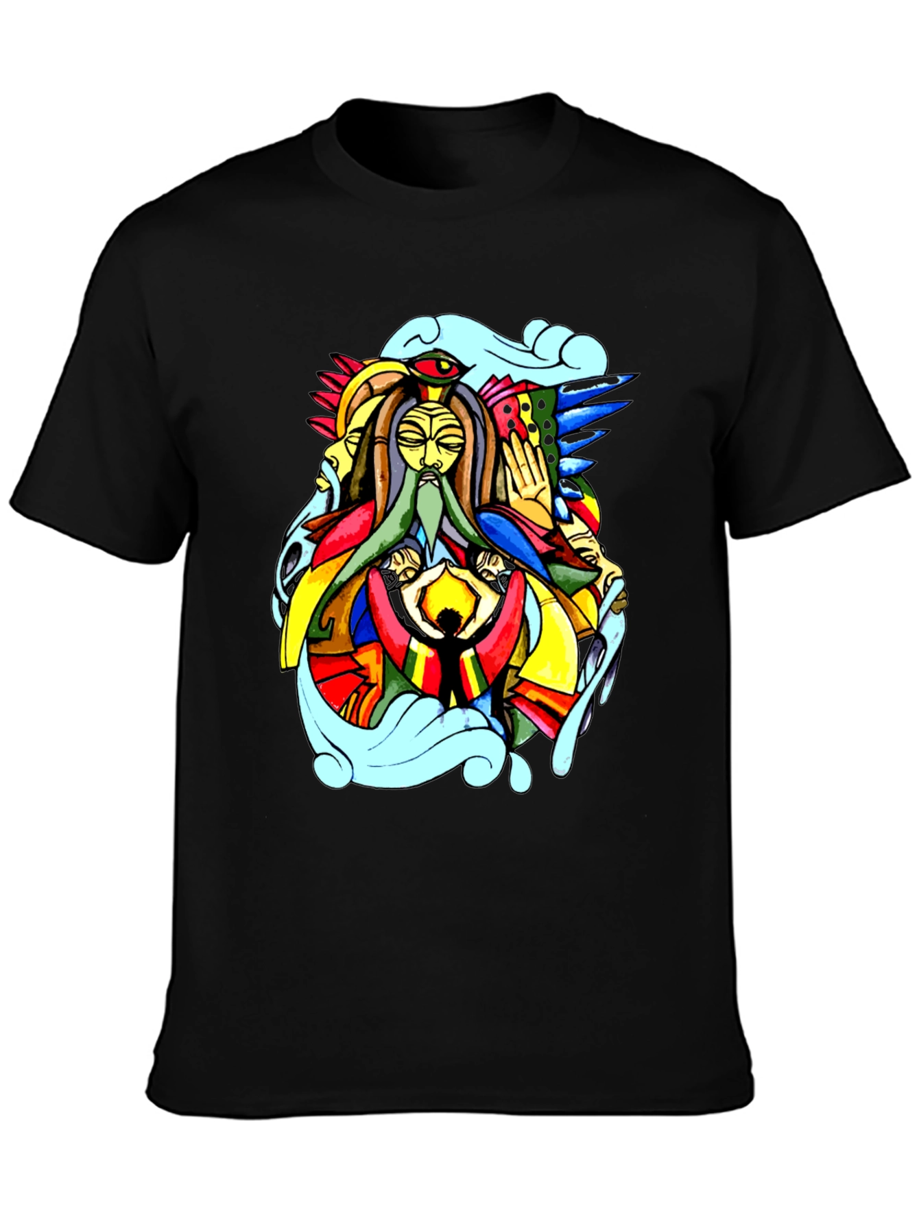 Abstract Art Black T-Shirt