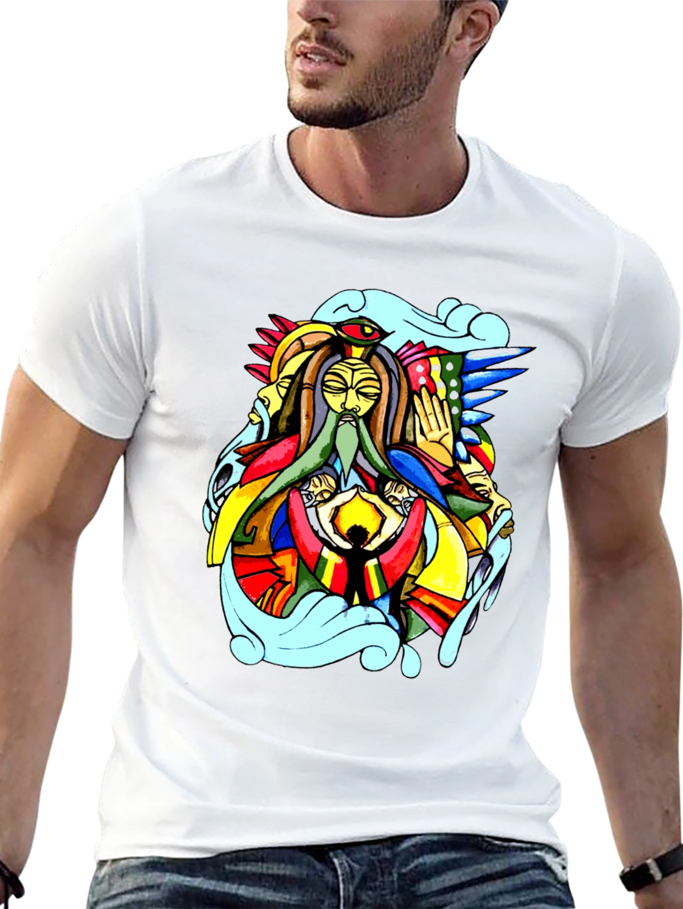 Abstract Art Black T-Shirt