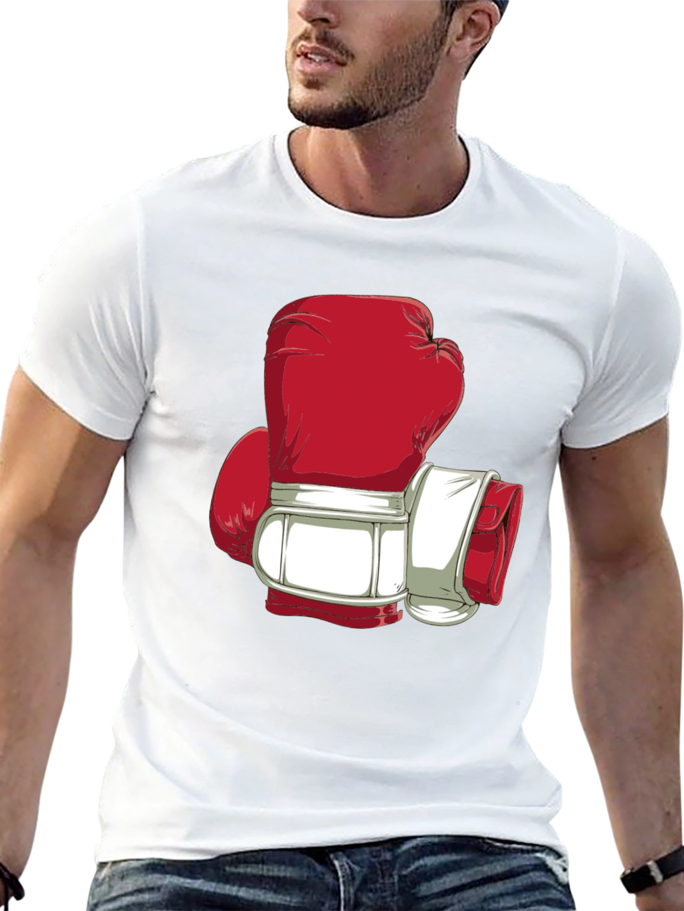 Boxing Glove Graphic Tee - Punch Out Style!
