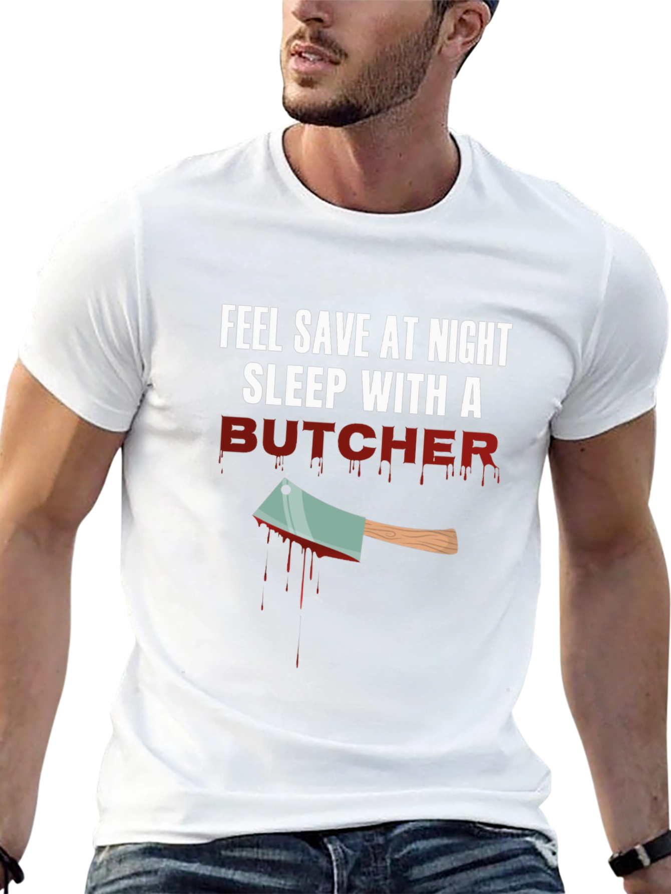Sleep With a Butcher Graphic T-Shirt