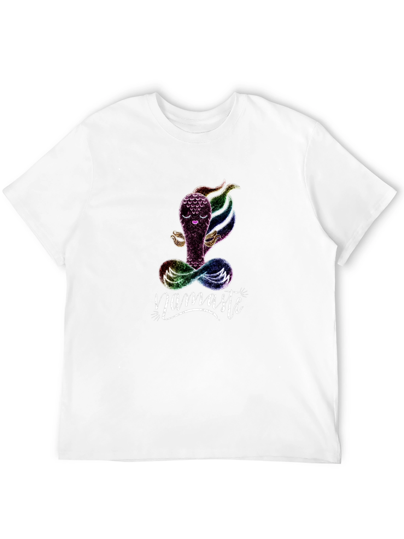 Namaste Yoga T-Shirt - Meditating Rainbow Creature