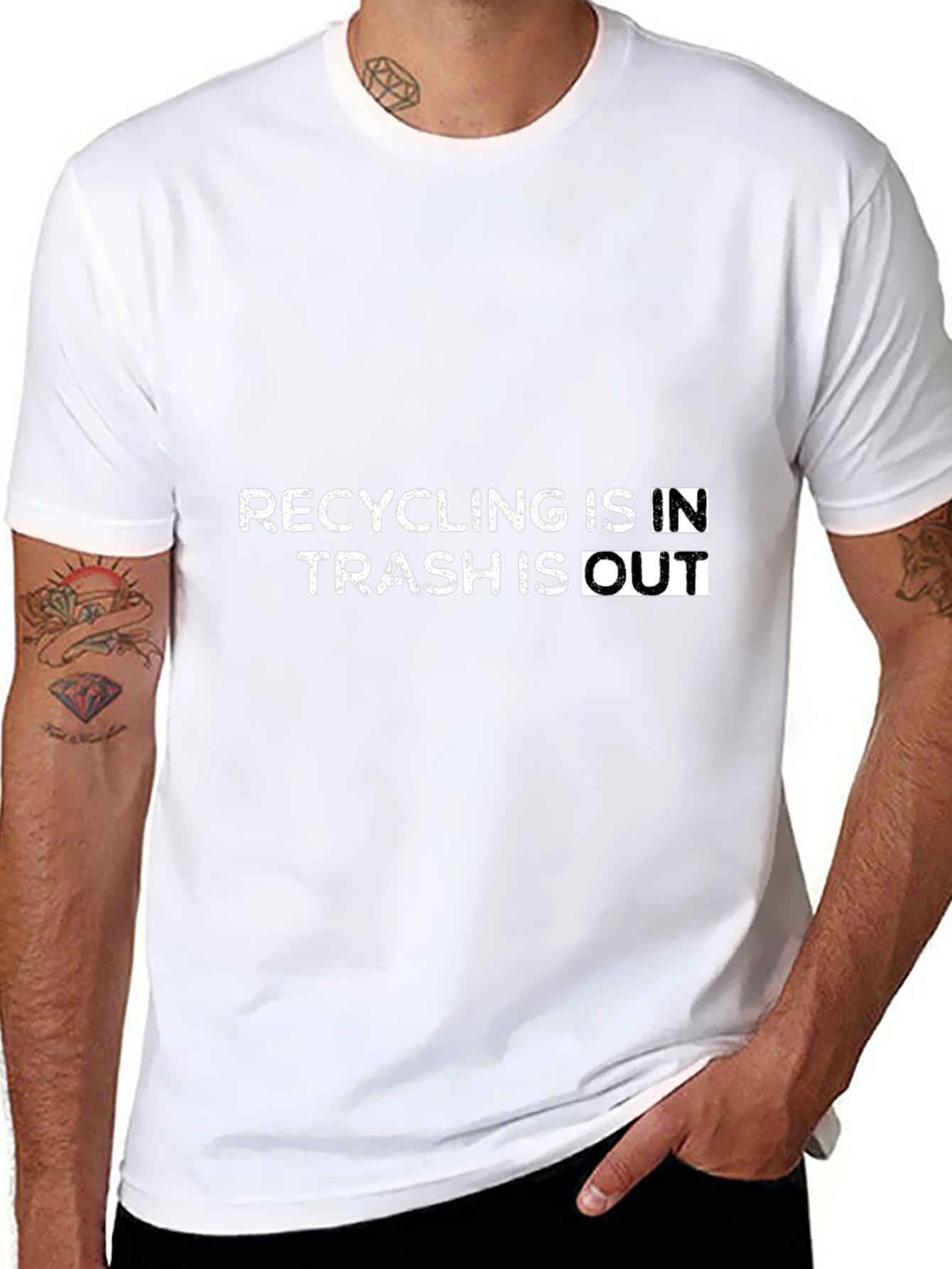 Recycling In Trash Out Graphic Tee