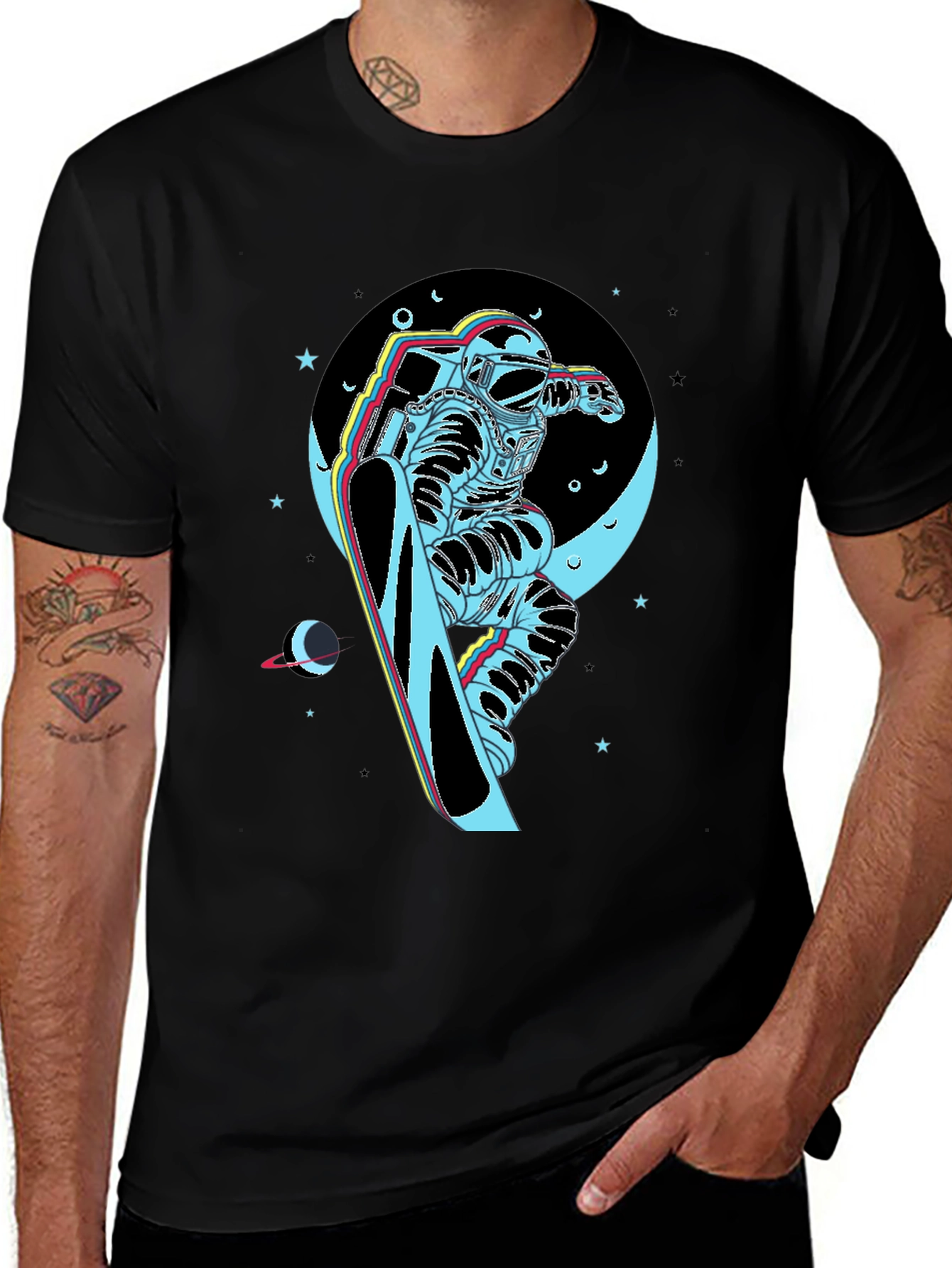Astronaut Snowboarder T-Shirt
