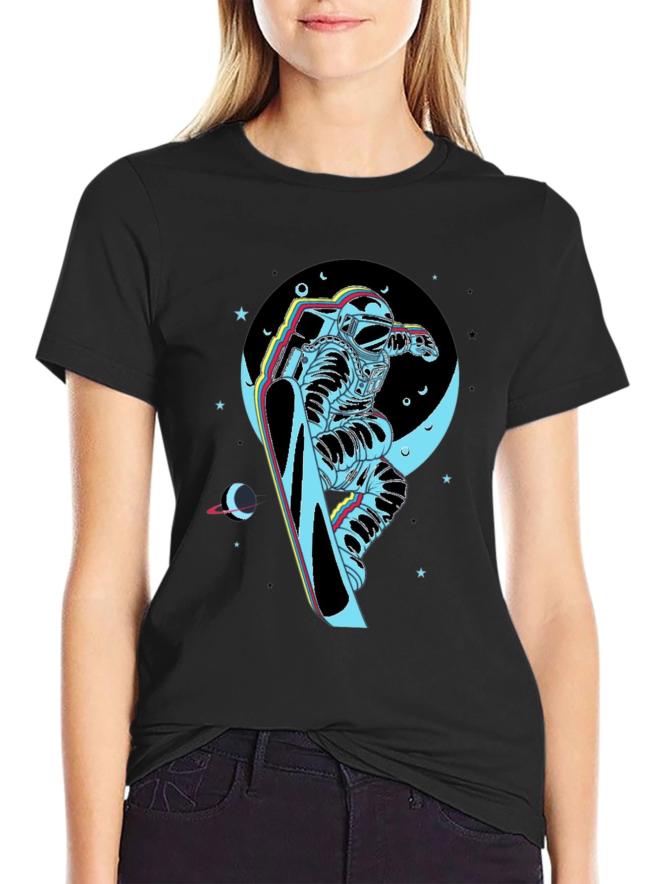 Astronaut Snowboarder T-Shirt