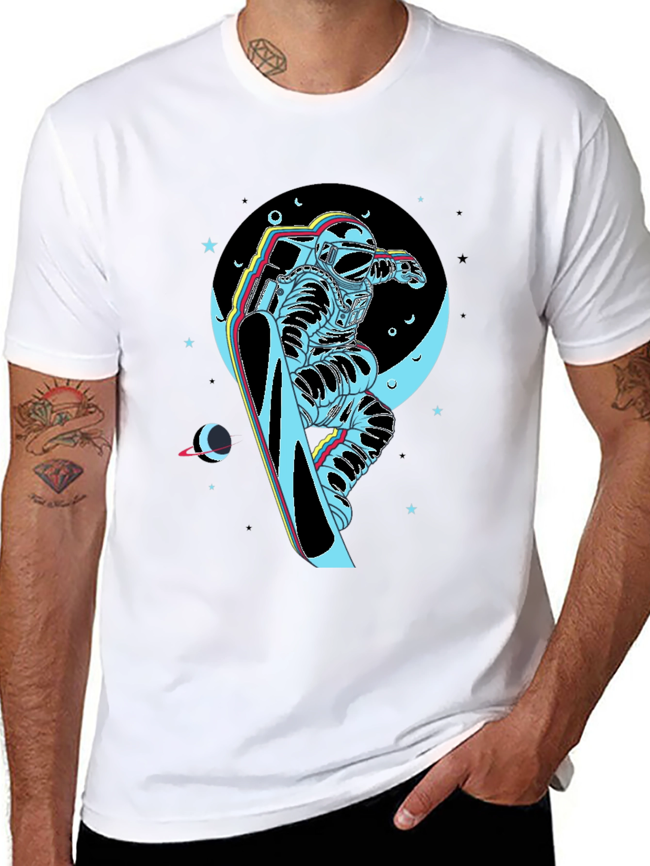 Astronaut Snowboarder T-Shirt