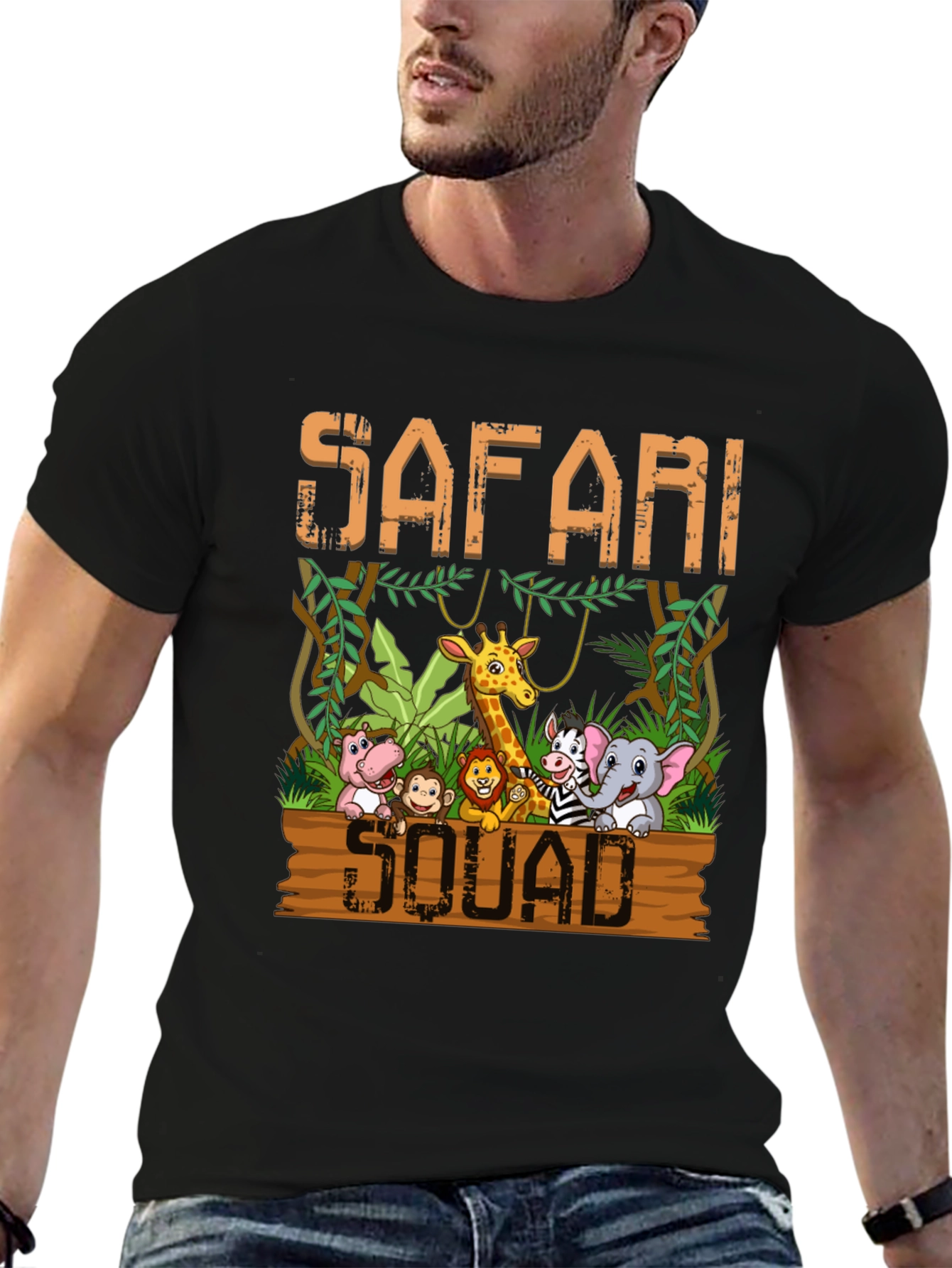 Safari Squad T-Shirt - Jungle Animal Cartoon