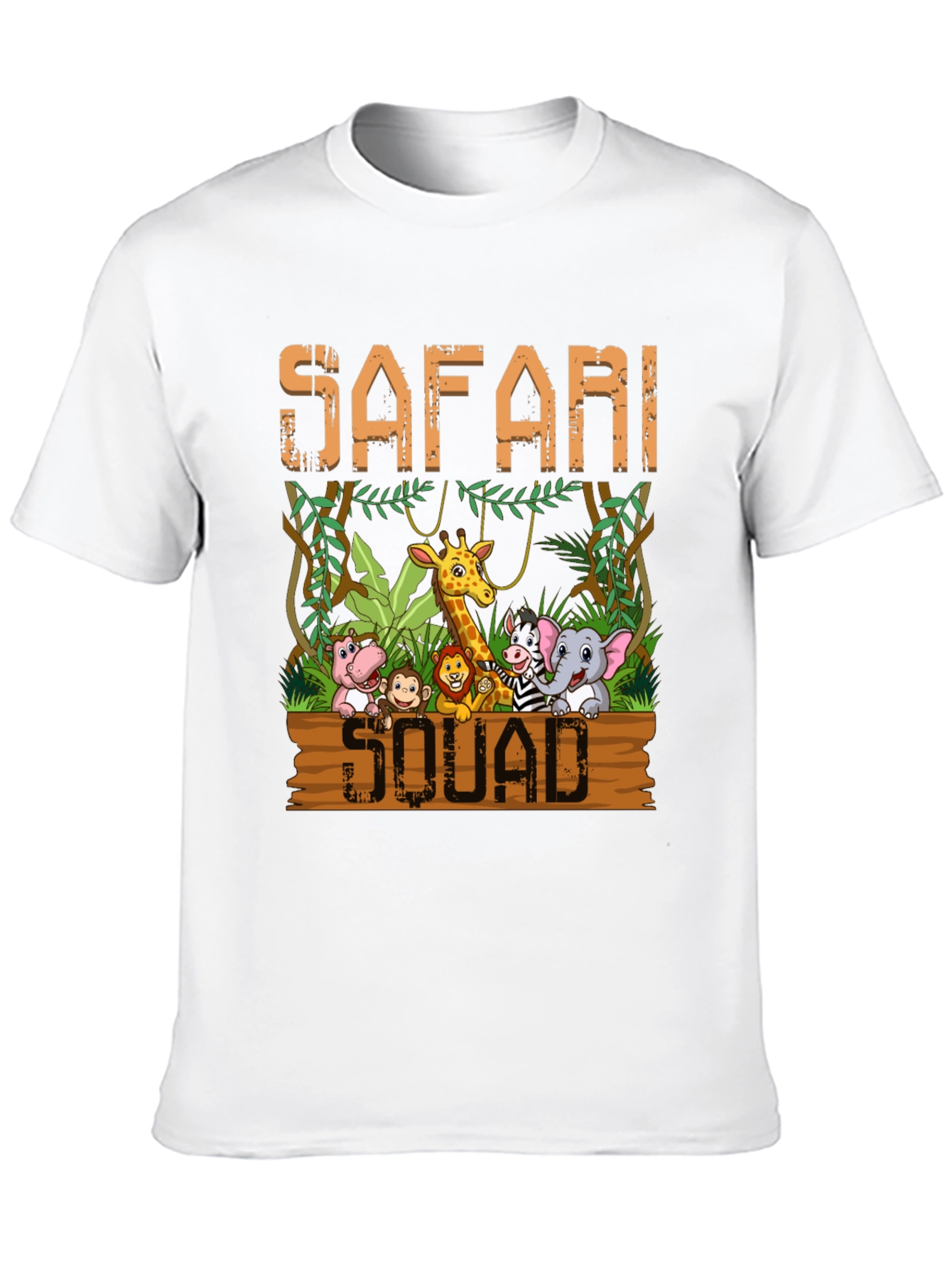 Safari Squad T-Shirt - Jungle Animal Cartoon