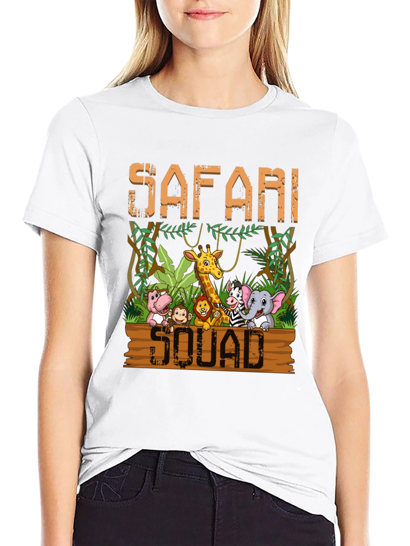 Safari Squad T-Shirt - Jungle Animal Cartoon