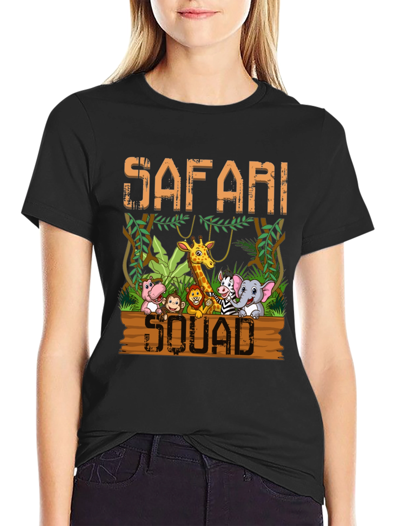 Safari Squad T-Shirt - Jungle Animal Cartoon