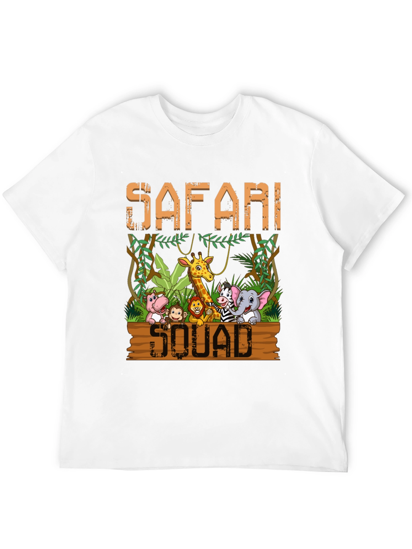 Safari Squad T-Shirt - Jungle Animal Cartoon