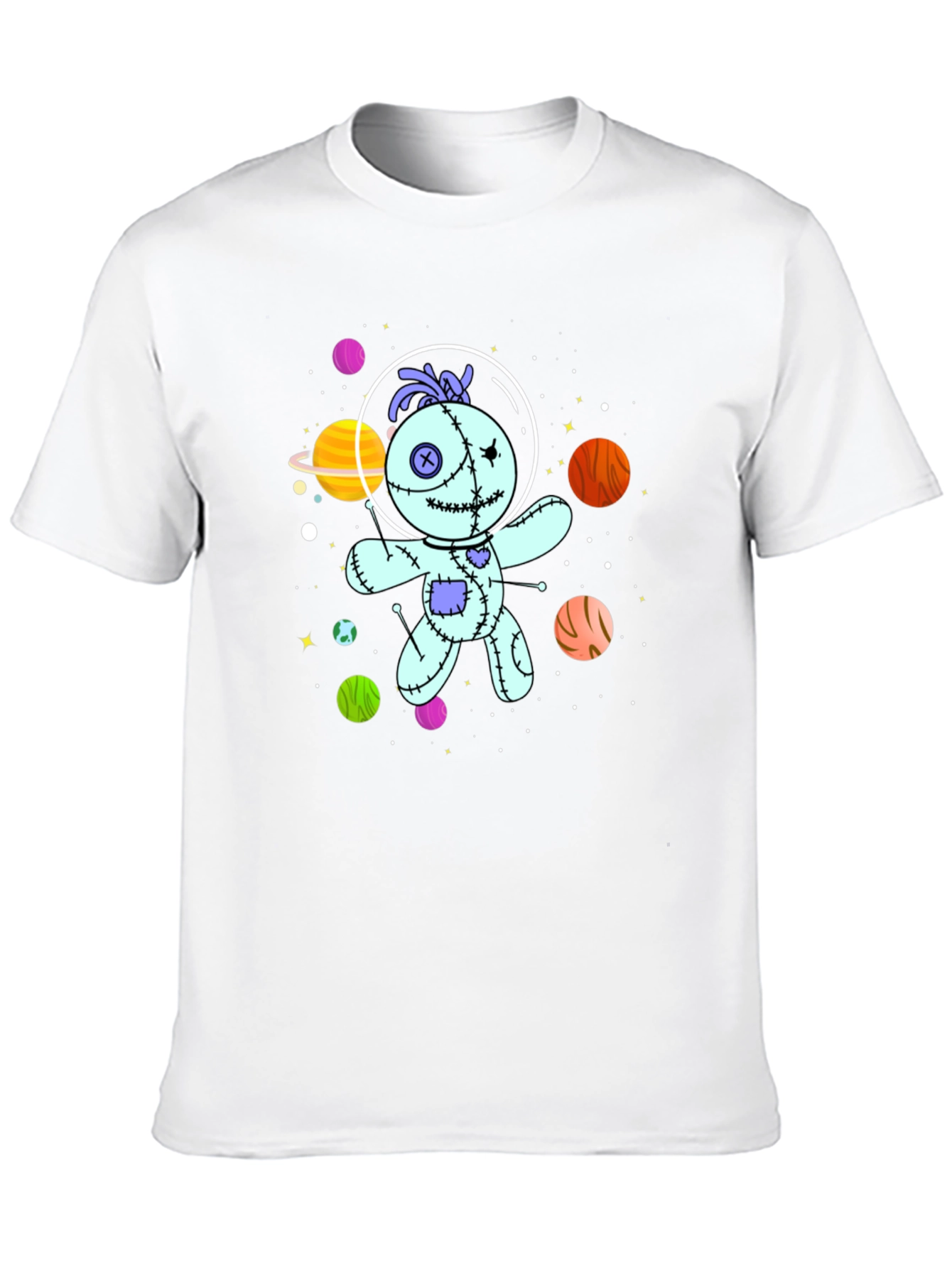 Astronaut Voodoo Doll T-Shirt - Unisex Black Tee