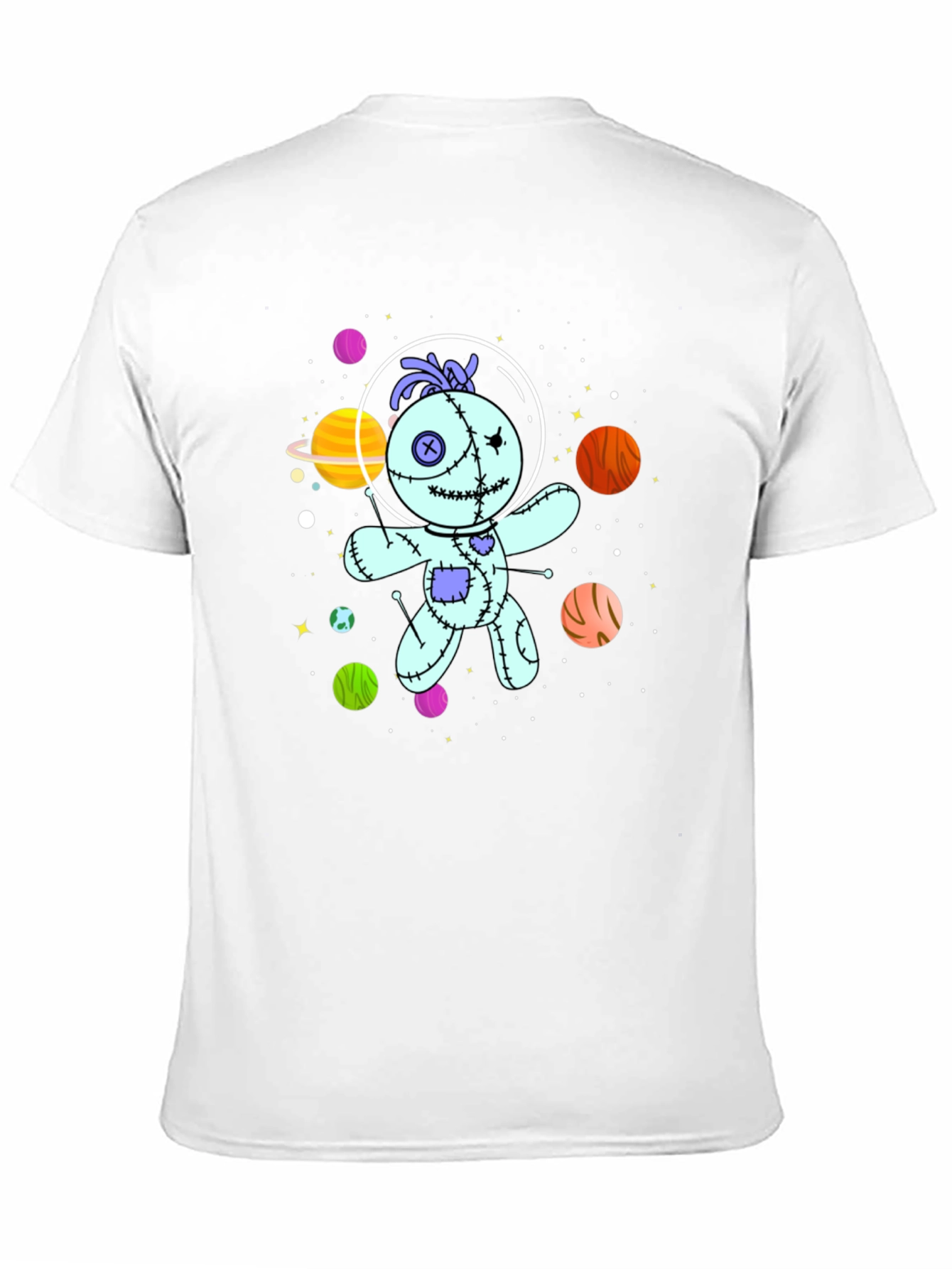 Astronaut Voodoo Doll T-Shirt - Unisex Black Tee