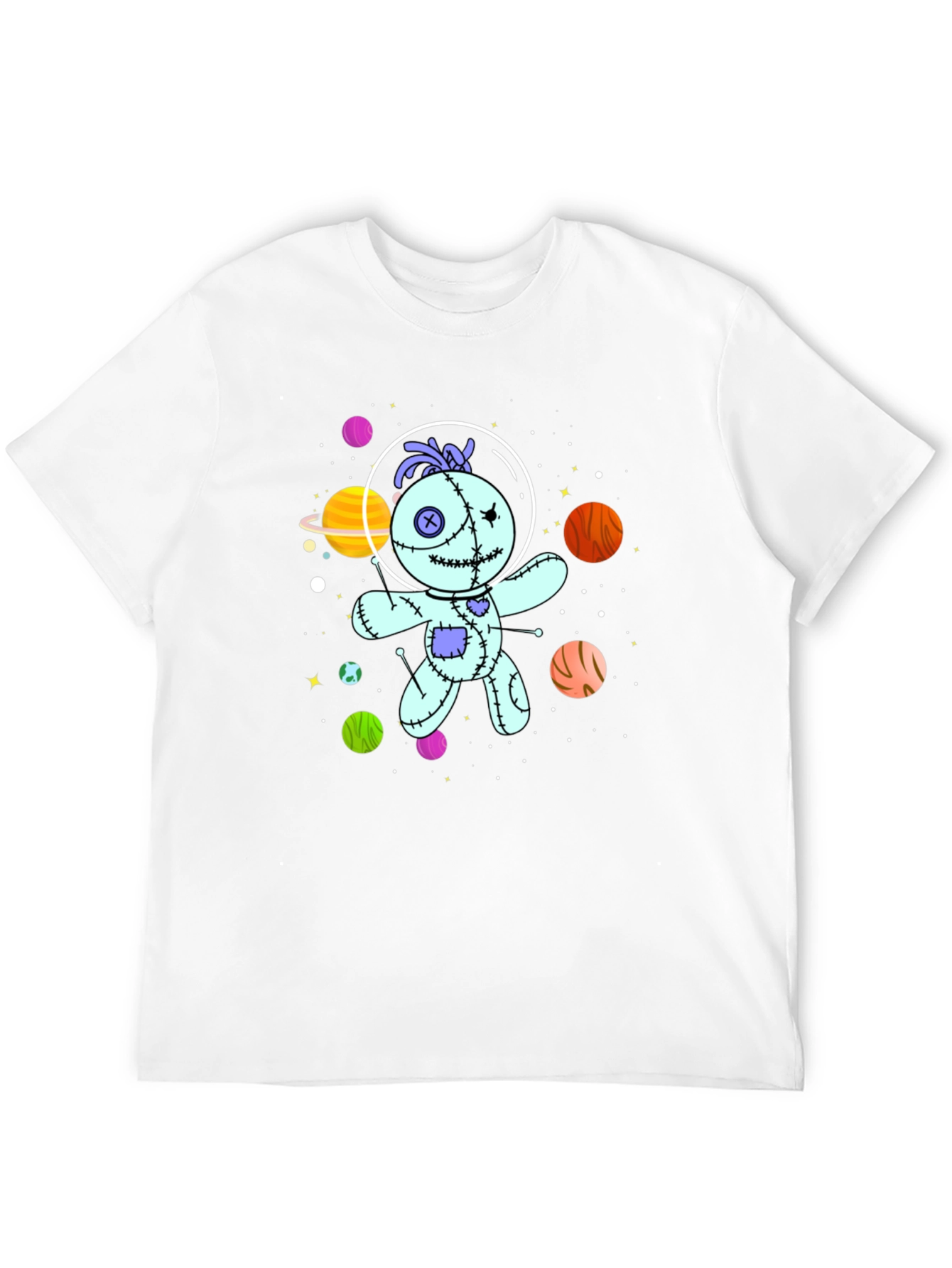 Astronaut Voodoo Doll T-Shirt - Unisex Black Tee