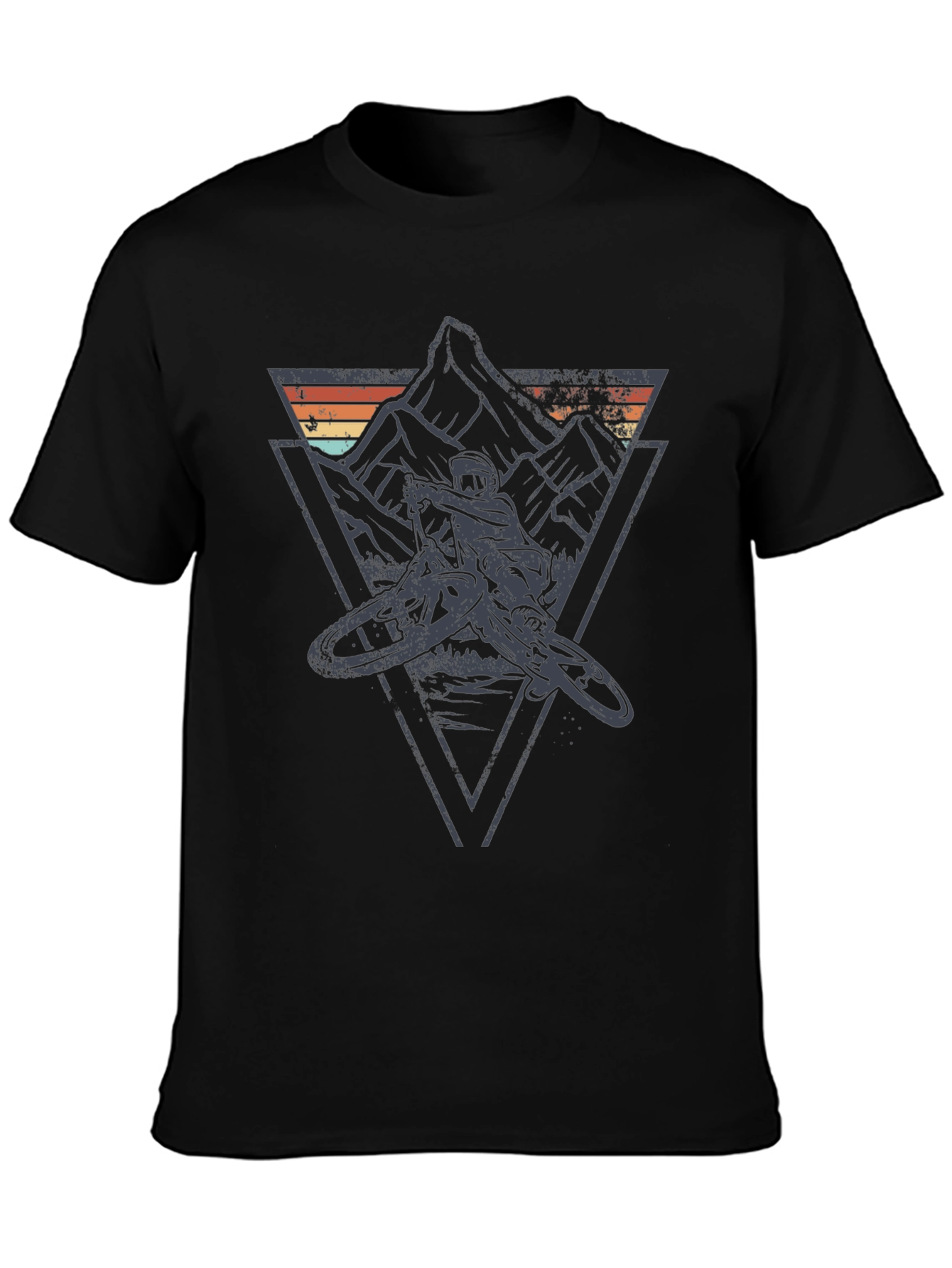 Mountain Biker Graphic Tee - Adventure Awaits!