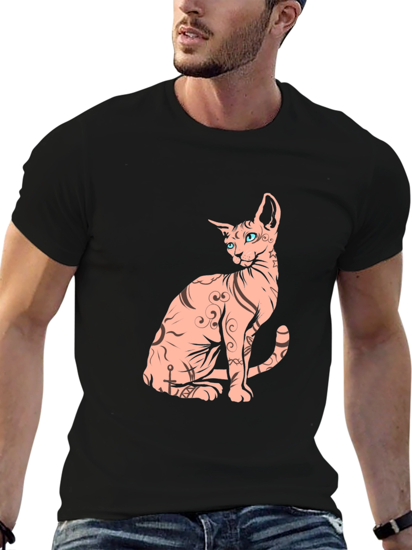 Sphynx Cat Graphic Tee - Unique & Stylish