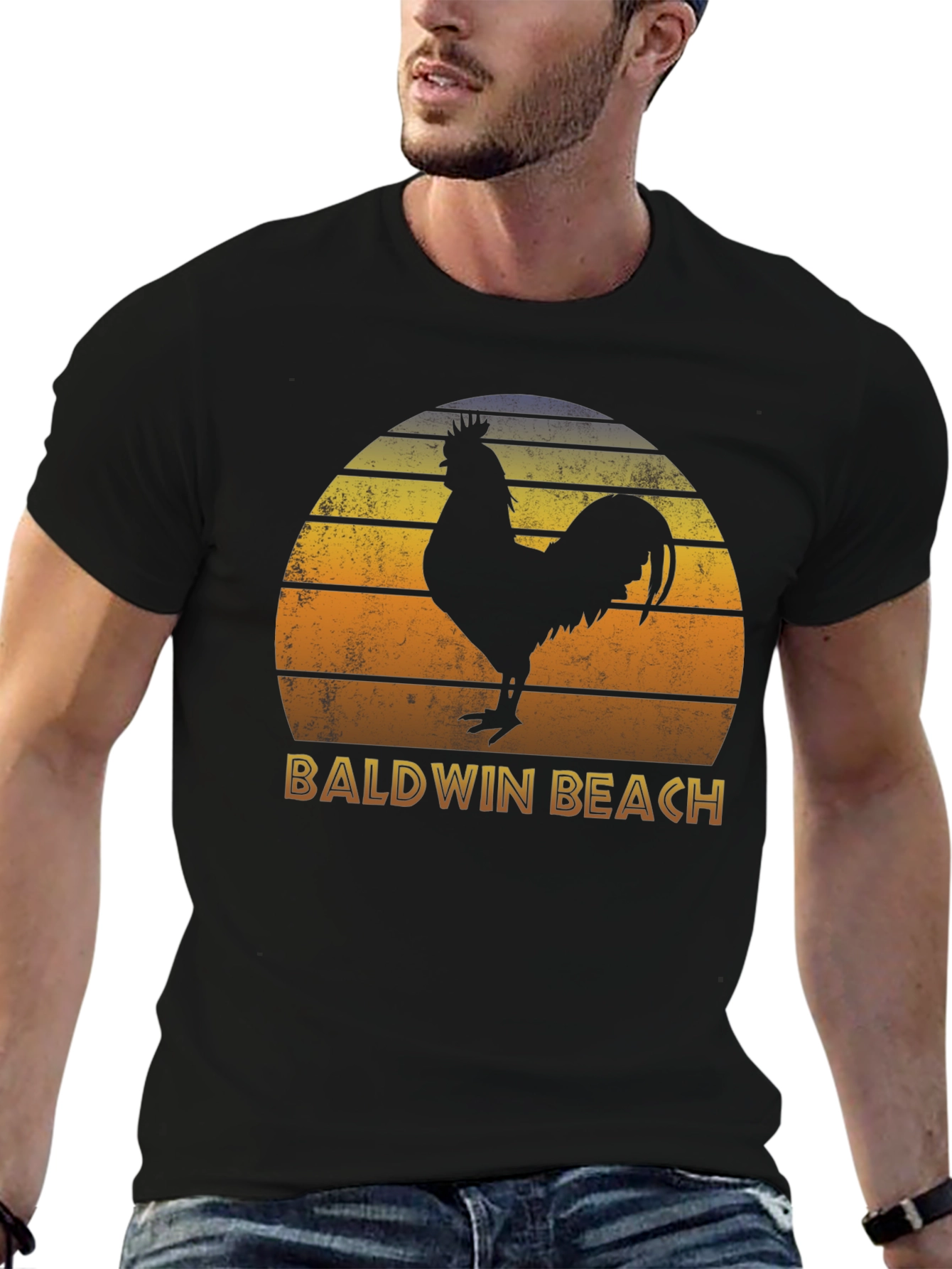 Baldwin Beach Rooster T-Shirt Sunset Style
