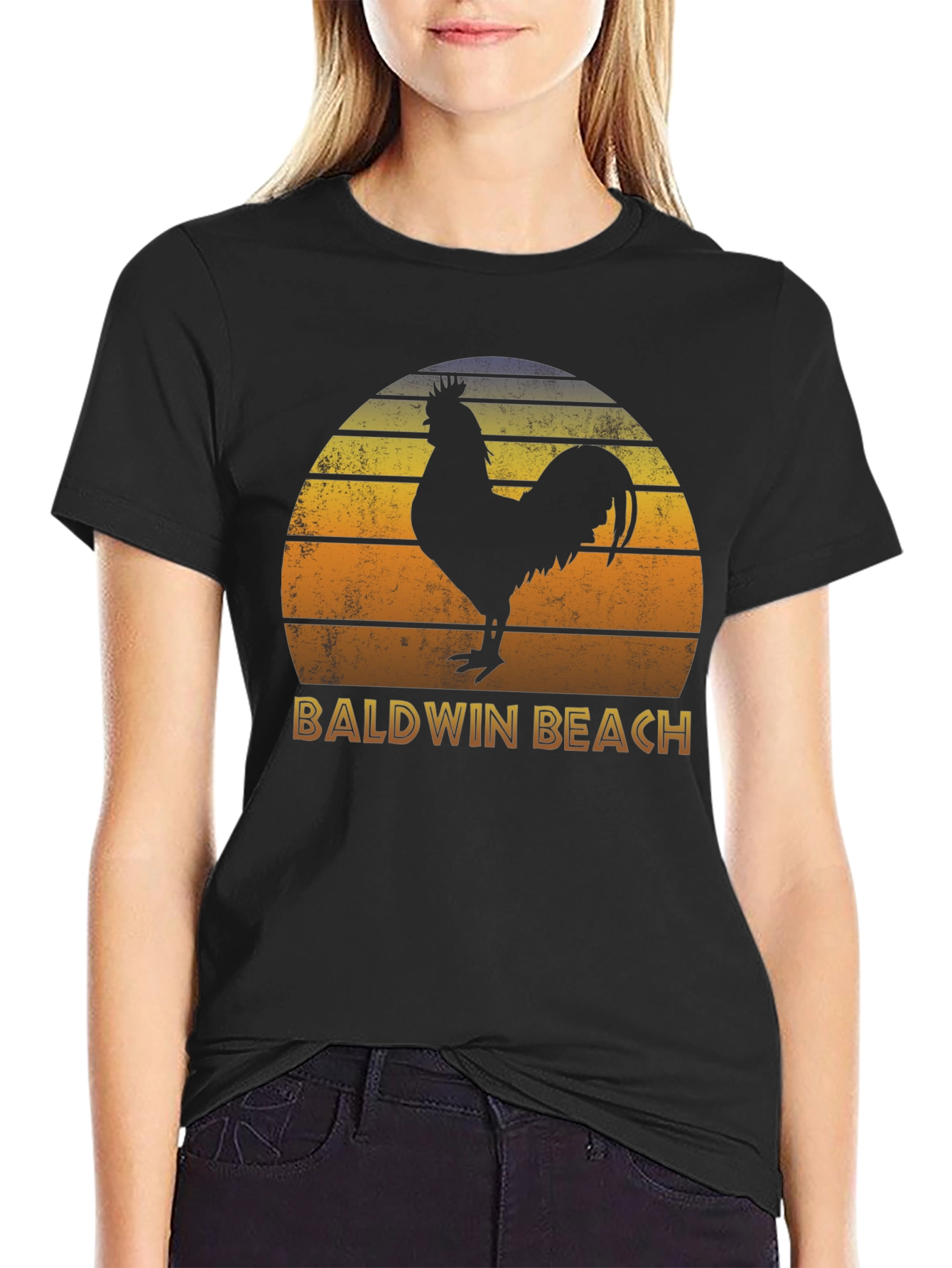 Baldwin Beach Rooster T-Shirt Sunset Style