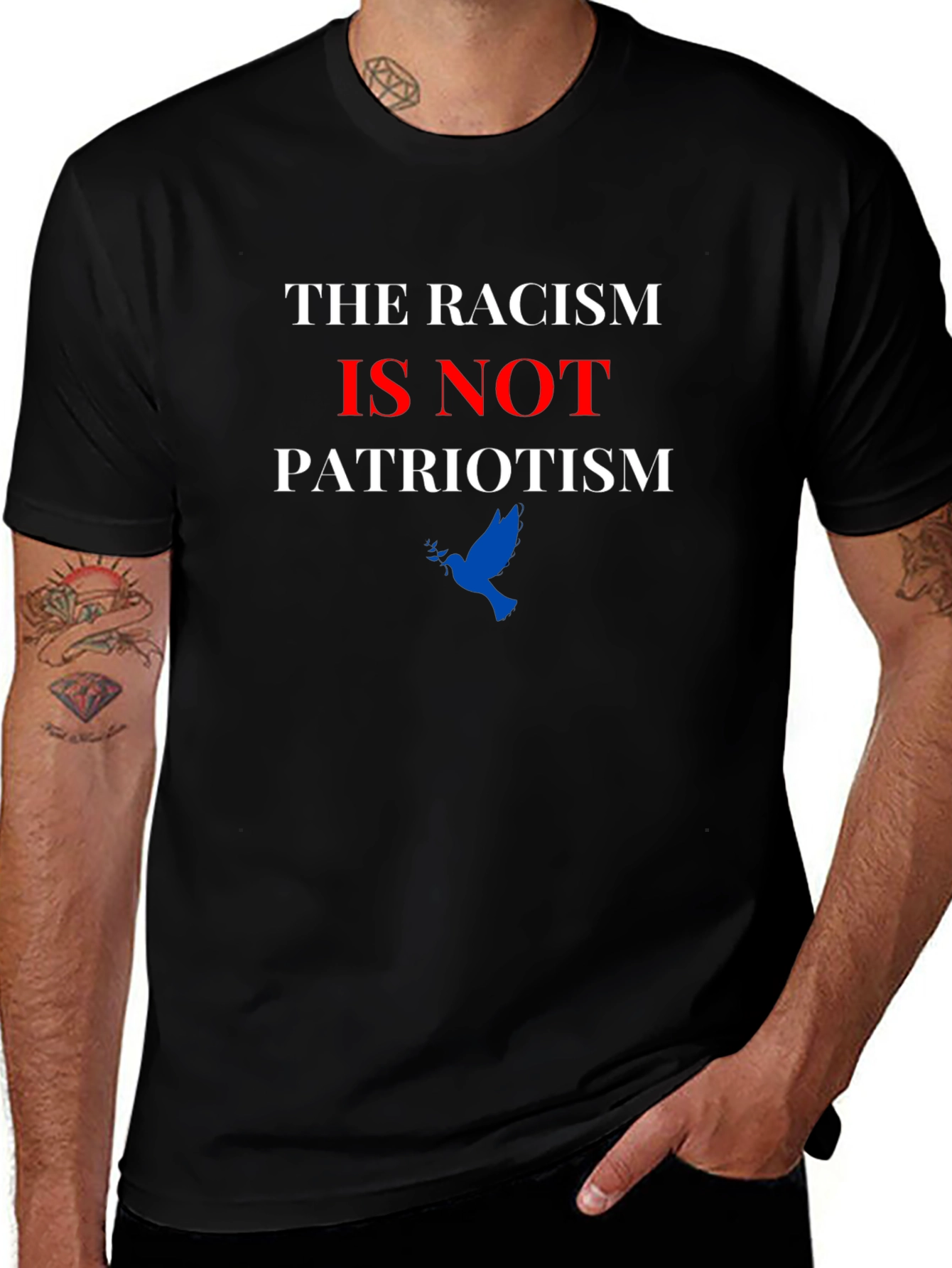 Anti-Racism T-Shirt: Patriotism Not Racism