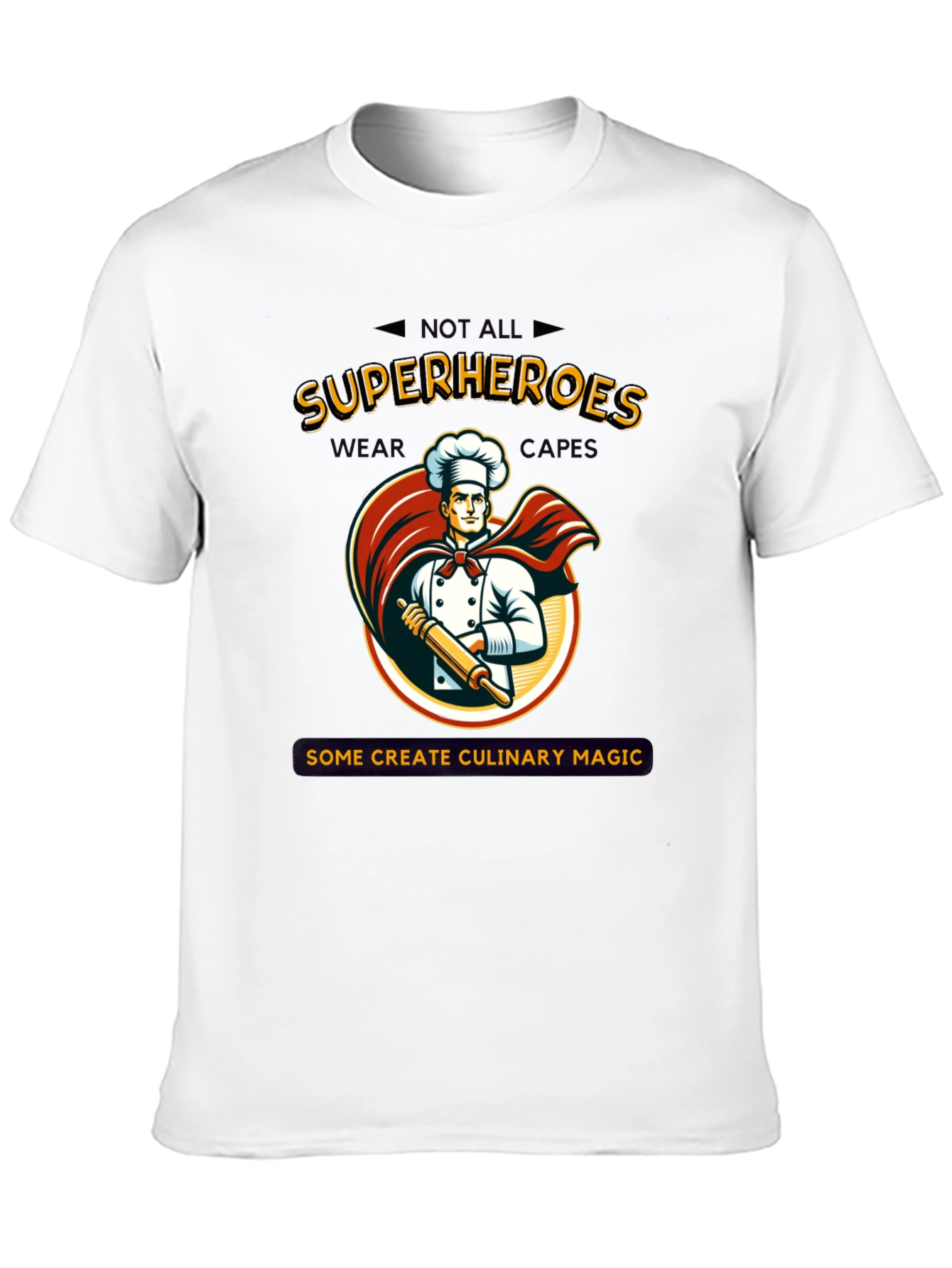 Culinary Superhero T-Shirt: Chef Design