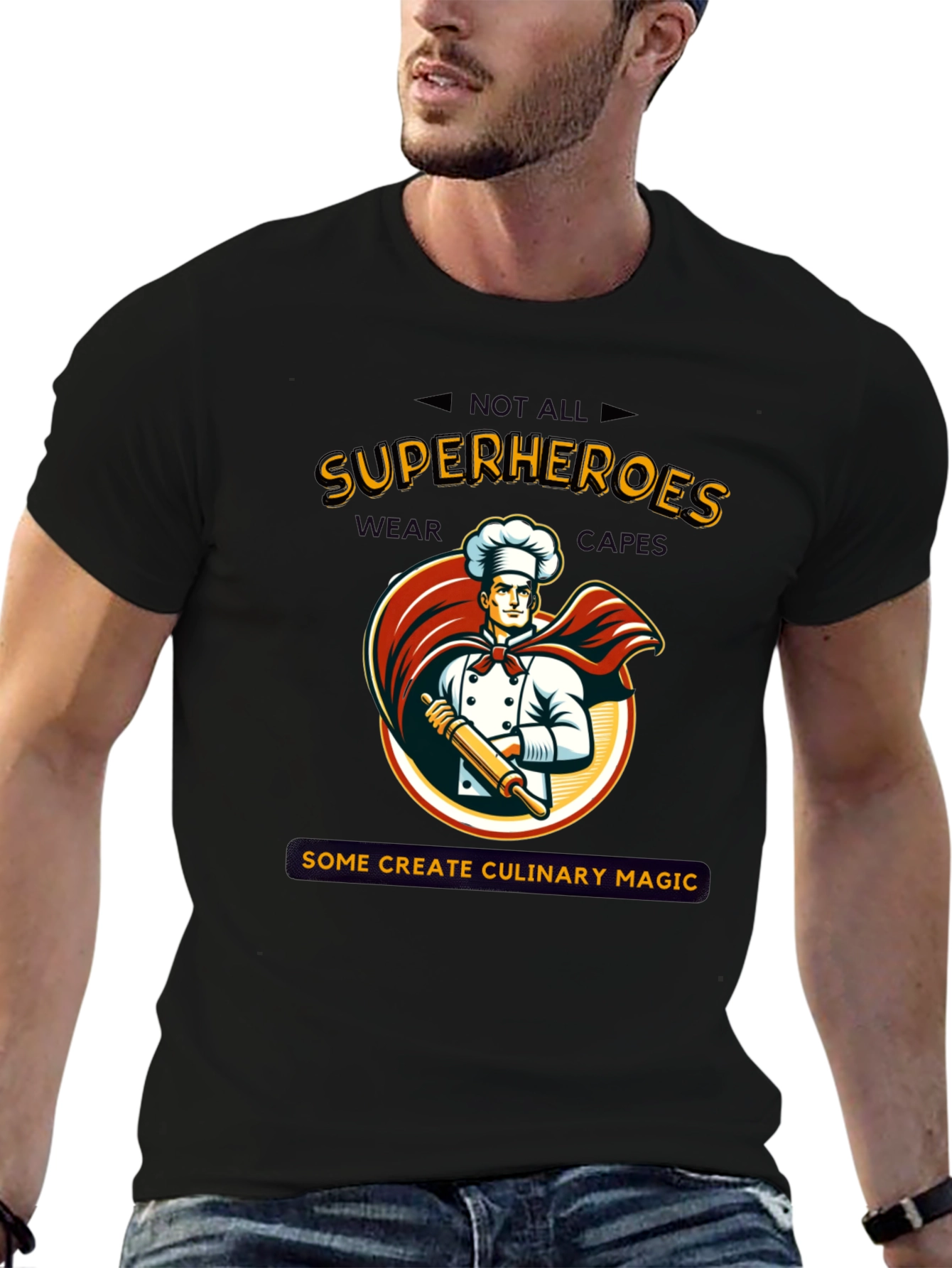 Culinary Superhero T-Shirt: Chef Design