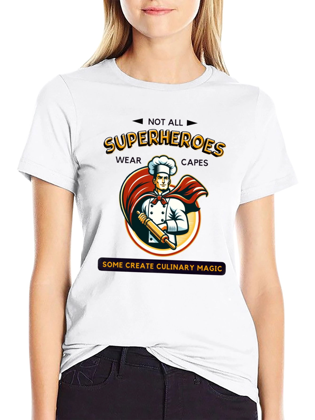 Culinary Superhero T-Shirt: Chef Design