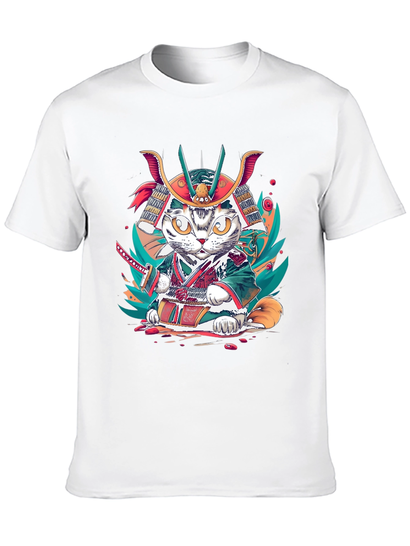 Samurai Cat T-Shirt: Unique Graphic Tee