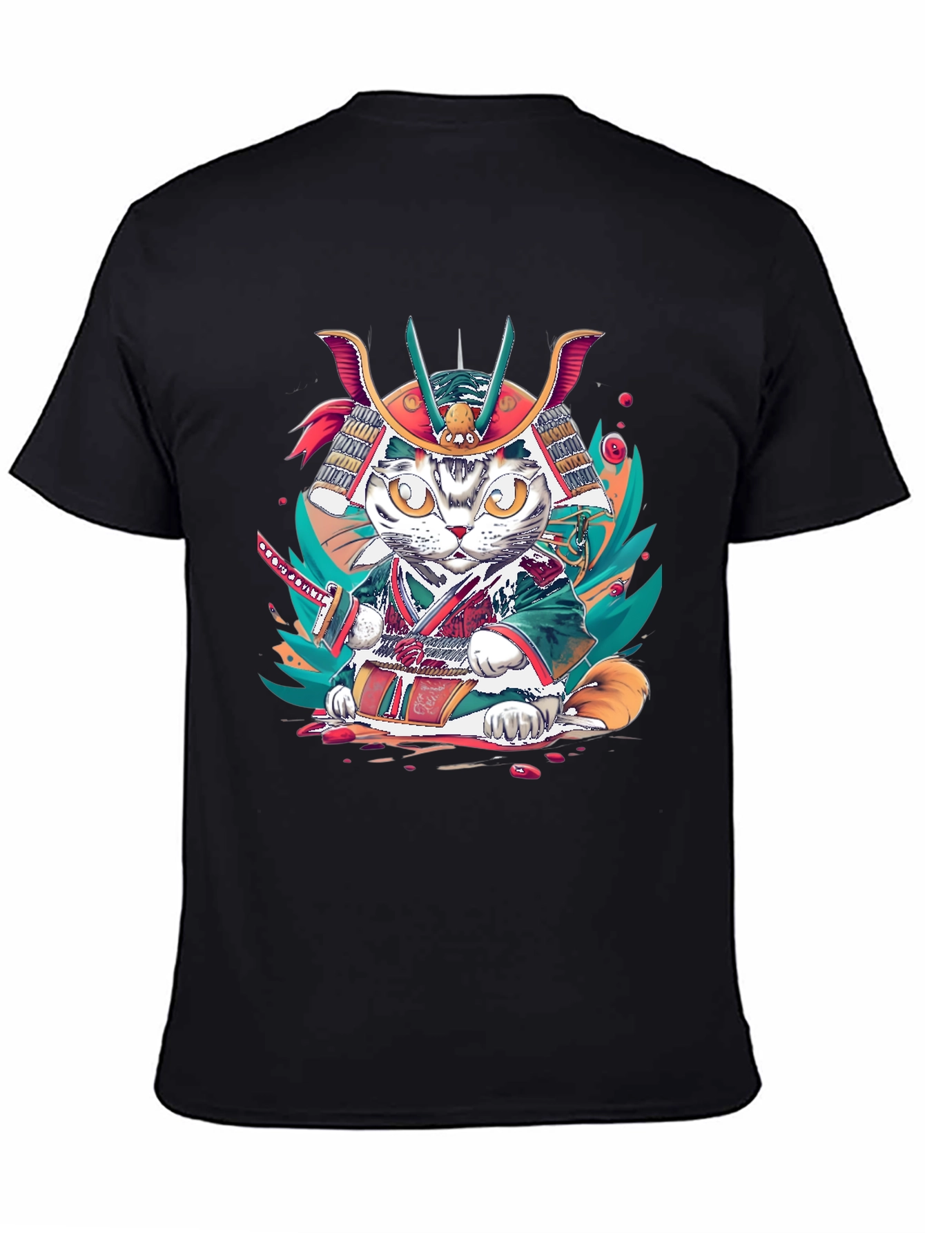 Samurai Cat T-Shirt: Unique Graphic Tee
