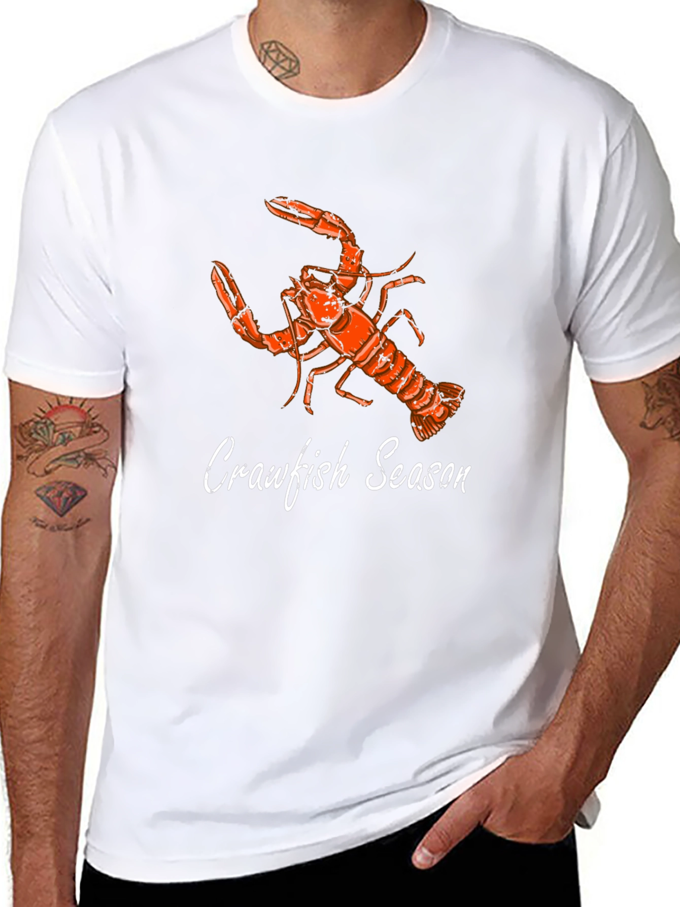 Crawfish Season Graphic T-Shirt - Black