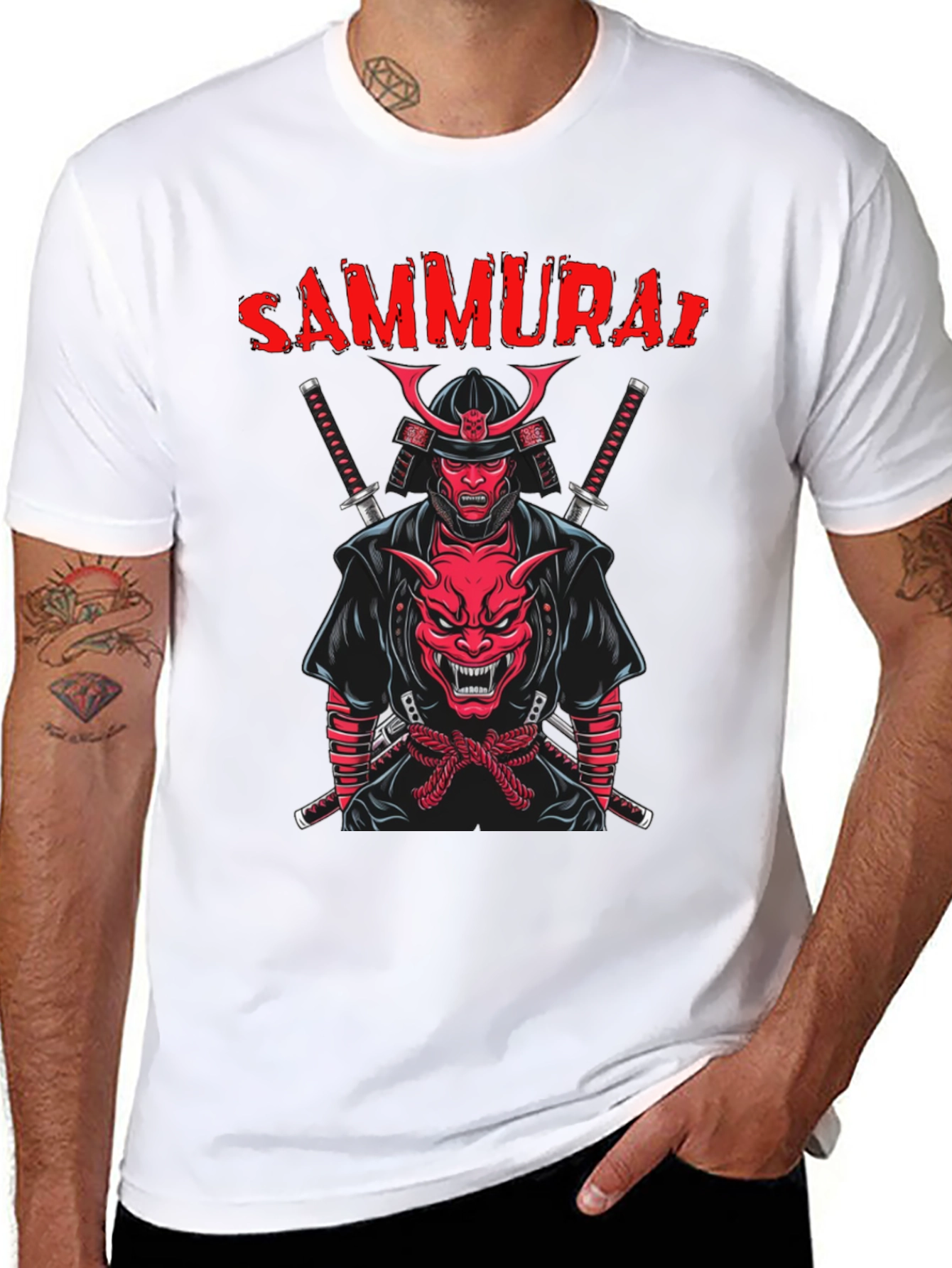 Samurai Graphic T-Shirt - Black