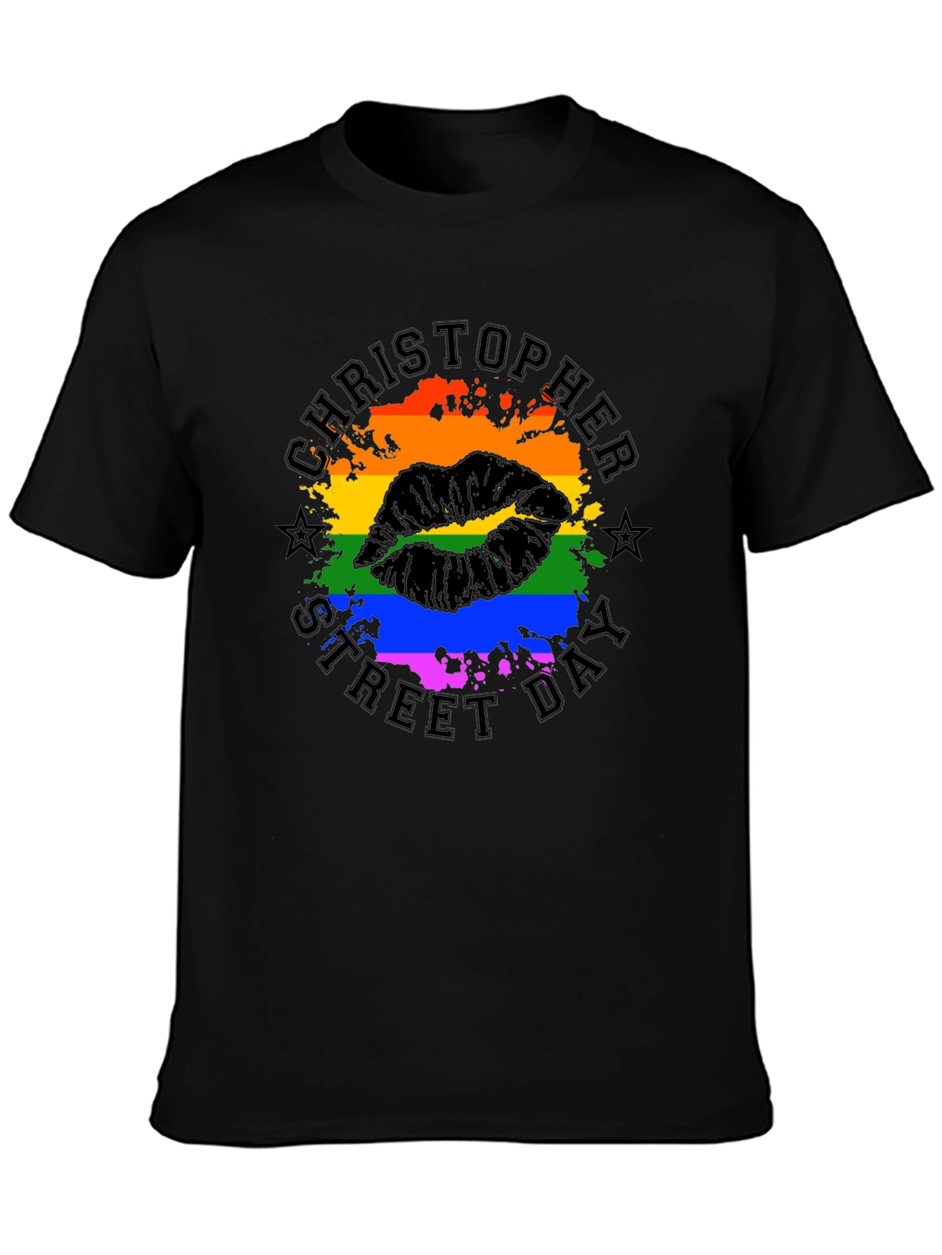Christopher Street Day Pride Lips Graphic T-Shirt
