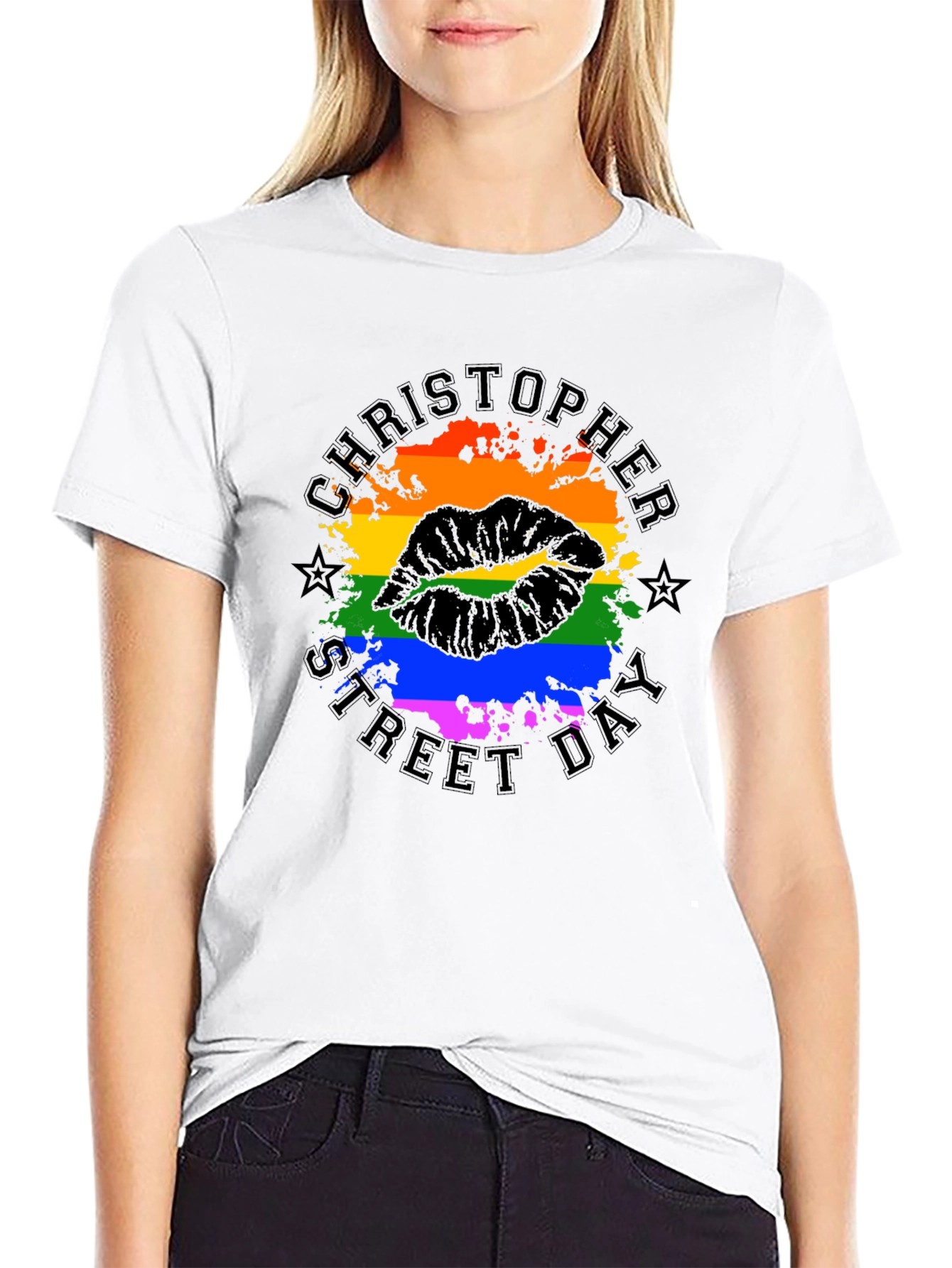 Christopher Street Day Pride Lips Graphic T-Shirt