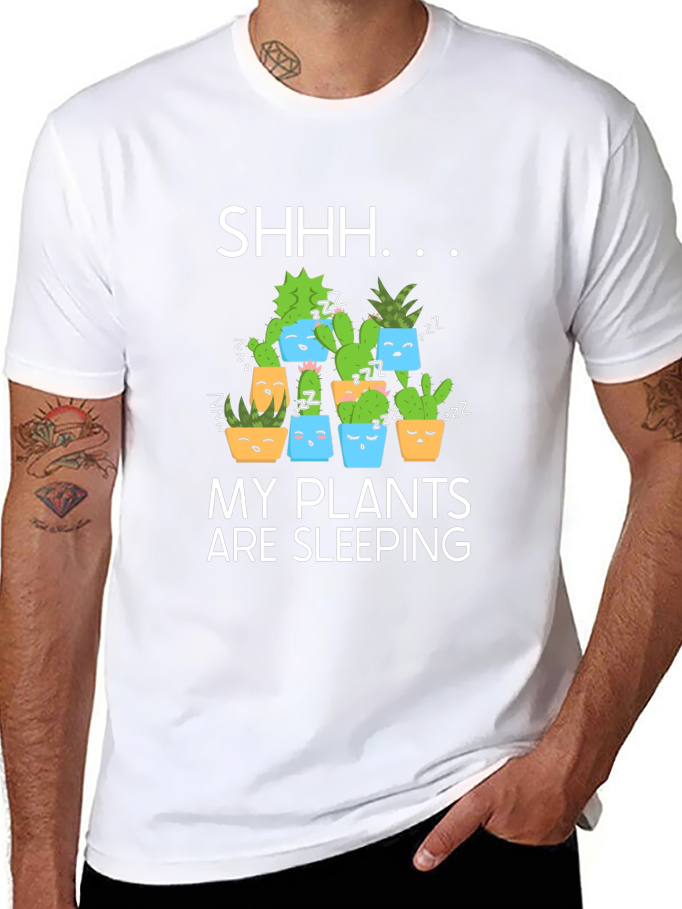 Shhh My Plants Are Sleeping Graphic T-Shirt