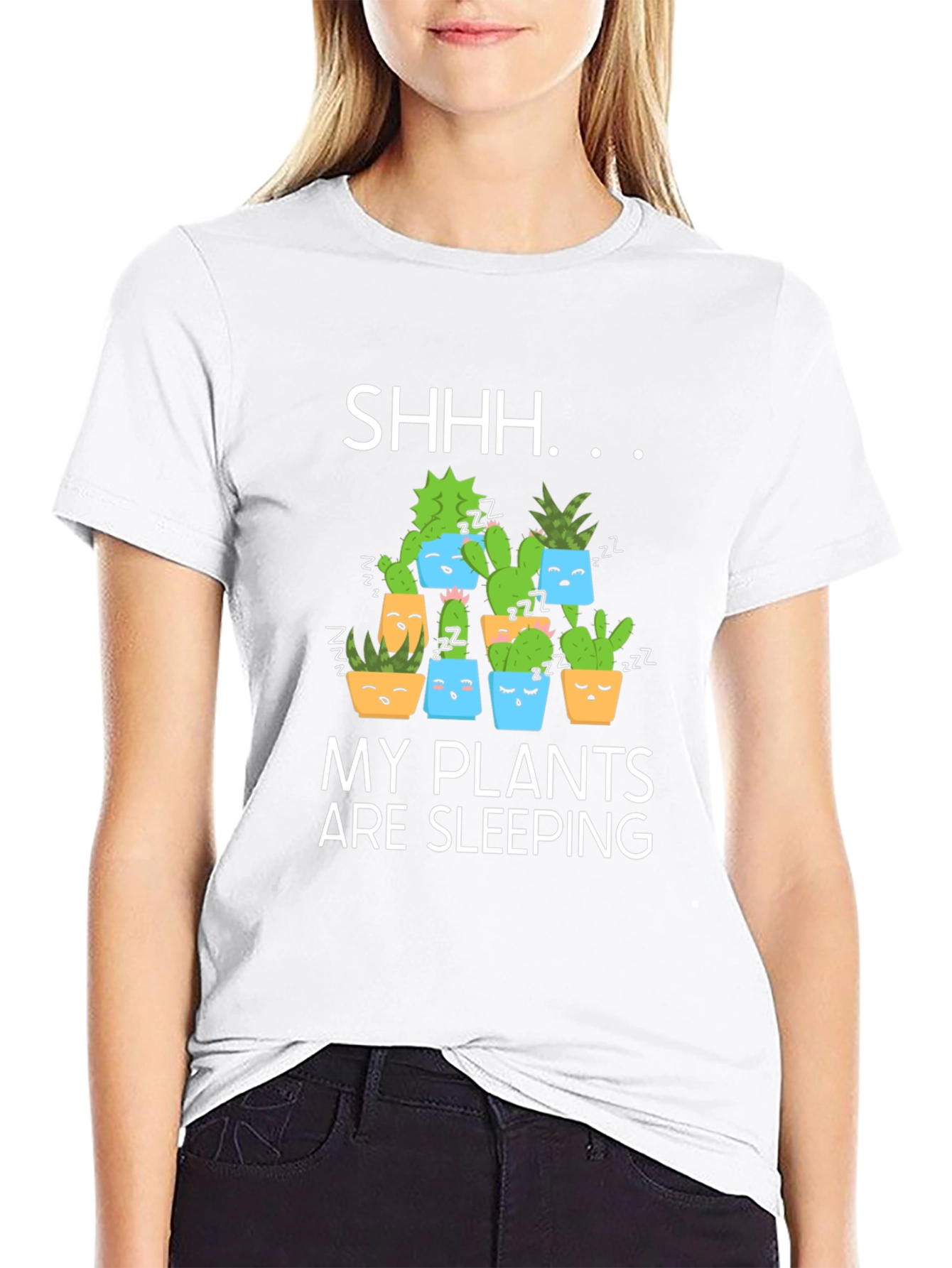 Shhh My Plants Are Sleeping Graphic T-Shirt