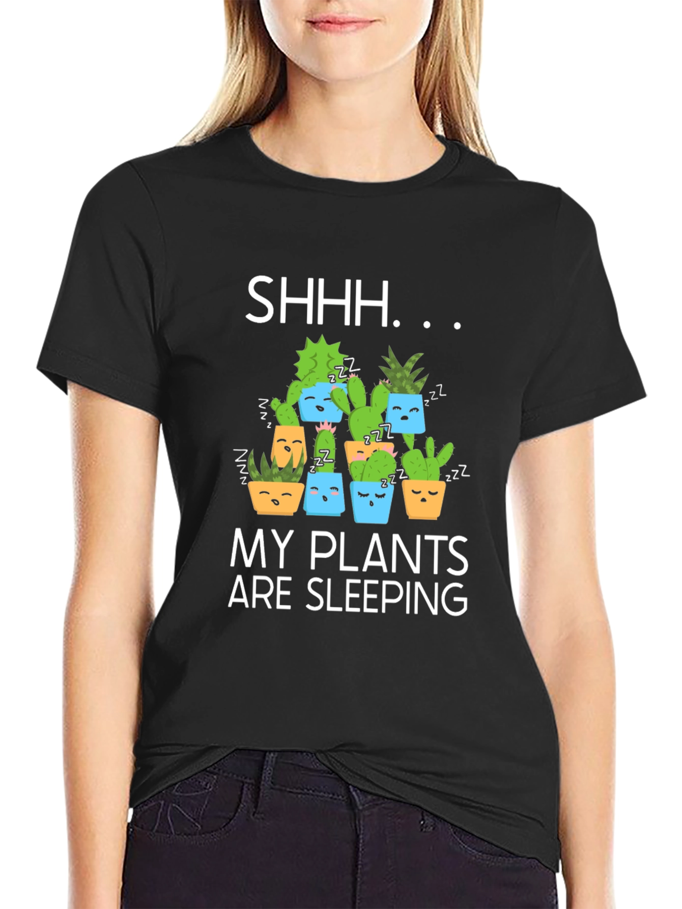 Shhh My Plants Are Sleeping Graphic T-Shirt