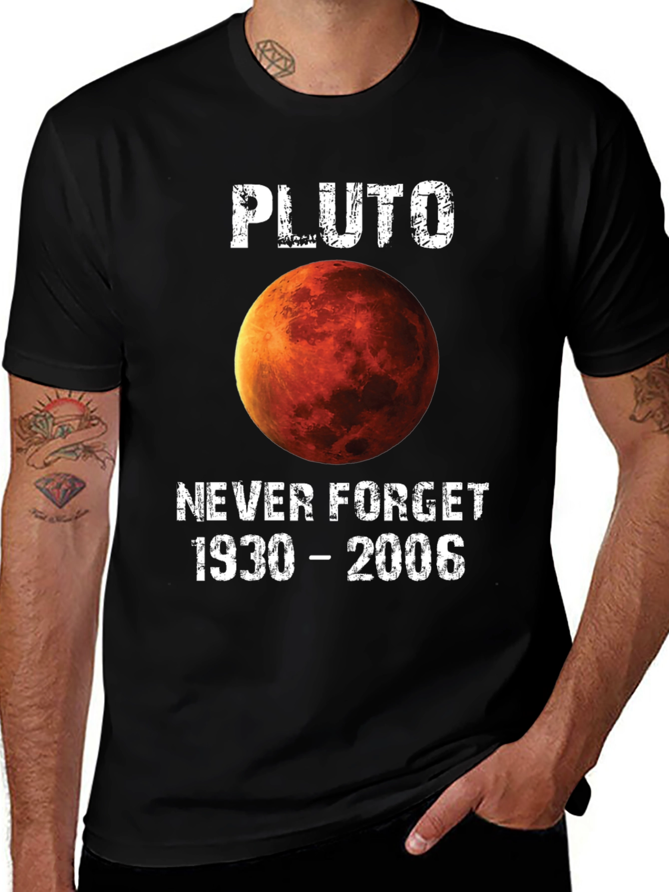 Pluto Never Forget 1930-2006 Graphic Tee