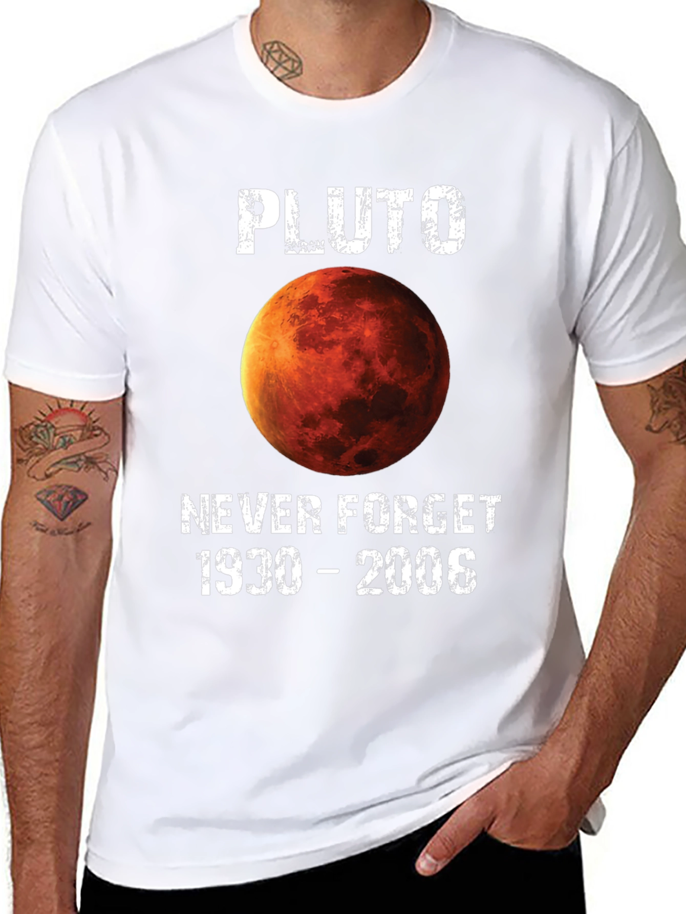 Pluto Never Forget 1930-2006 Graphic Tee