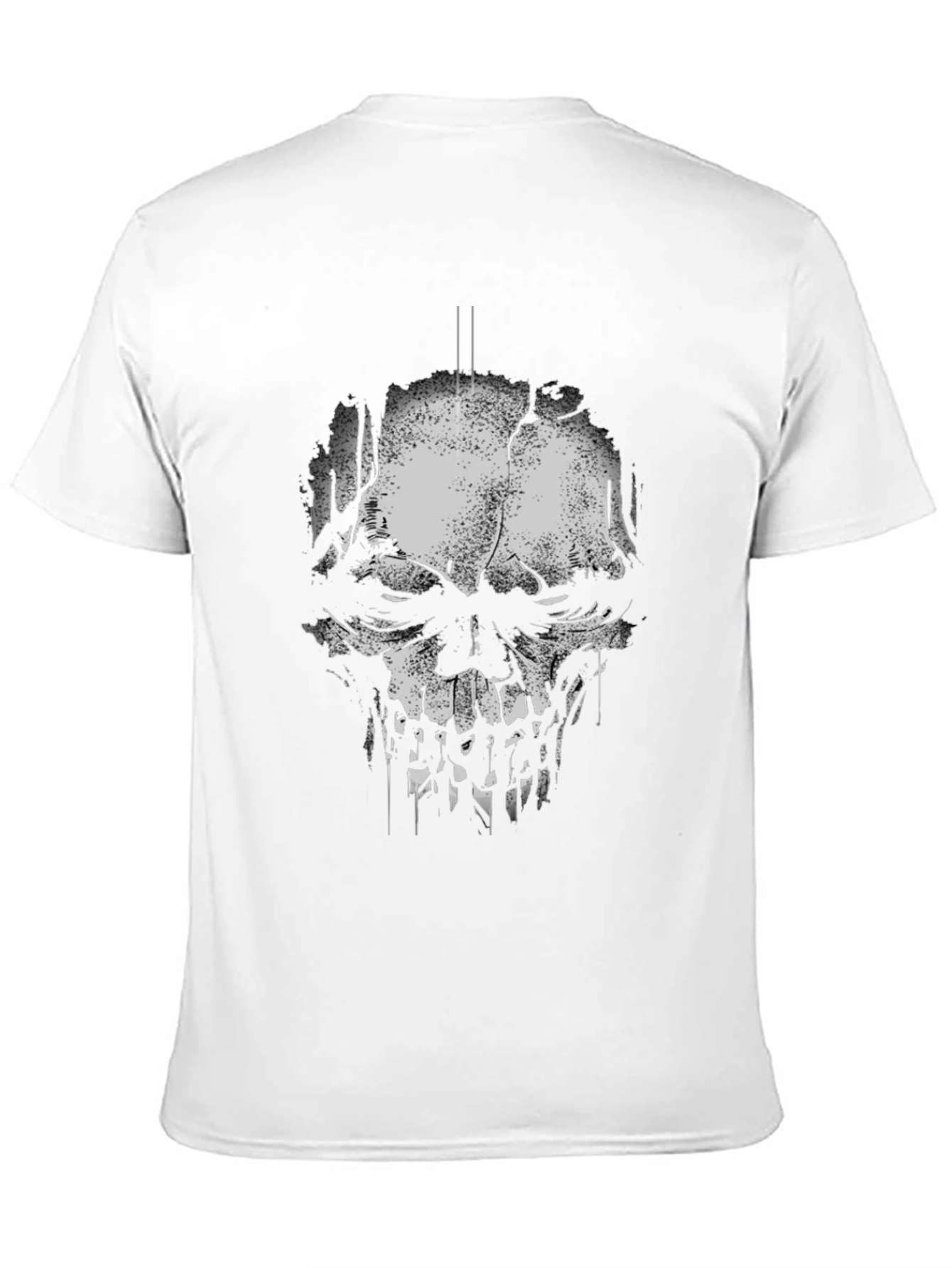 Skull Graphic Print Black T-Shirt